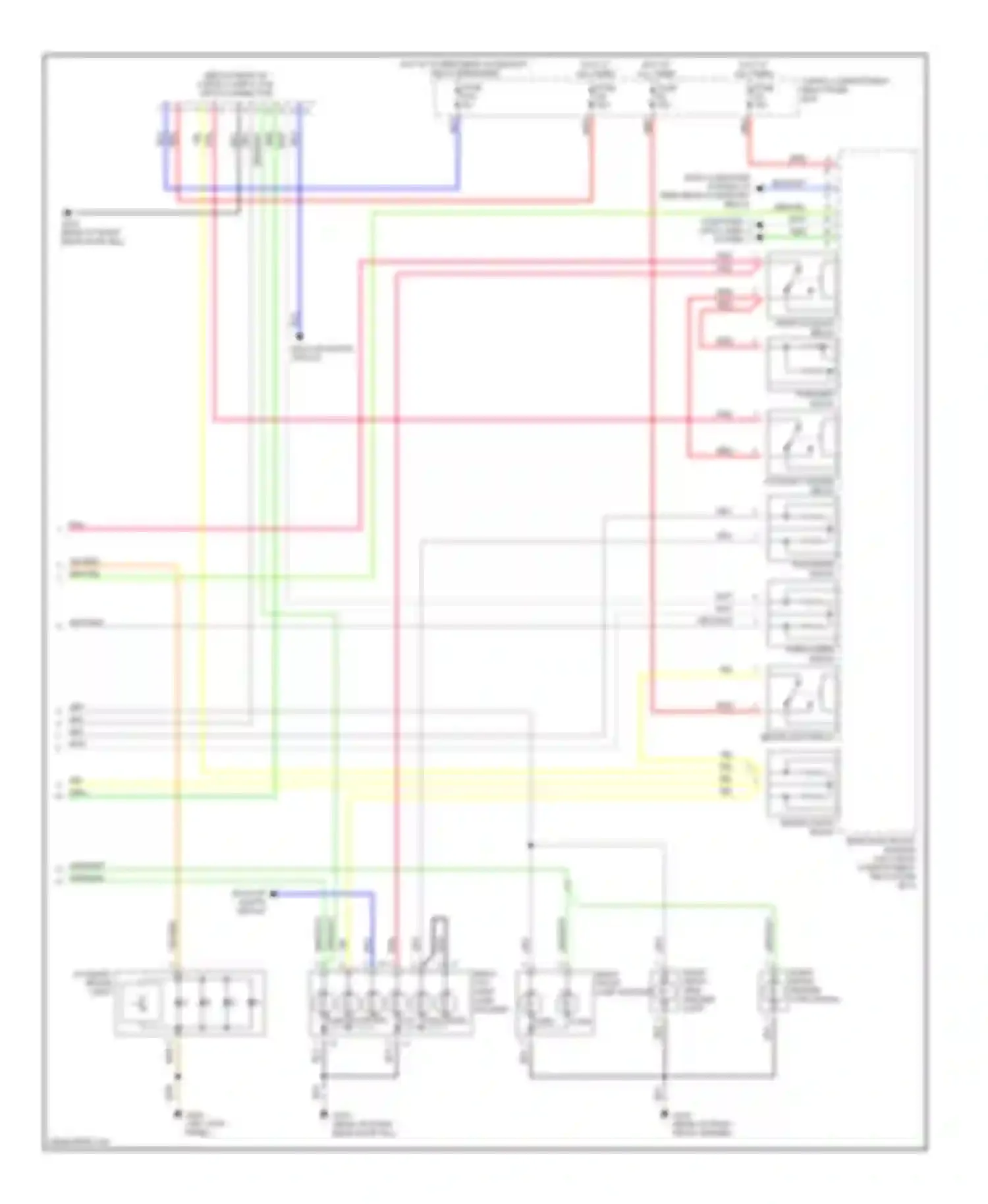 S80 Volvo I (1998-2003): Exterior lamps circuit (2 of 2)