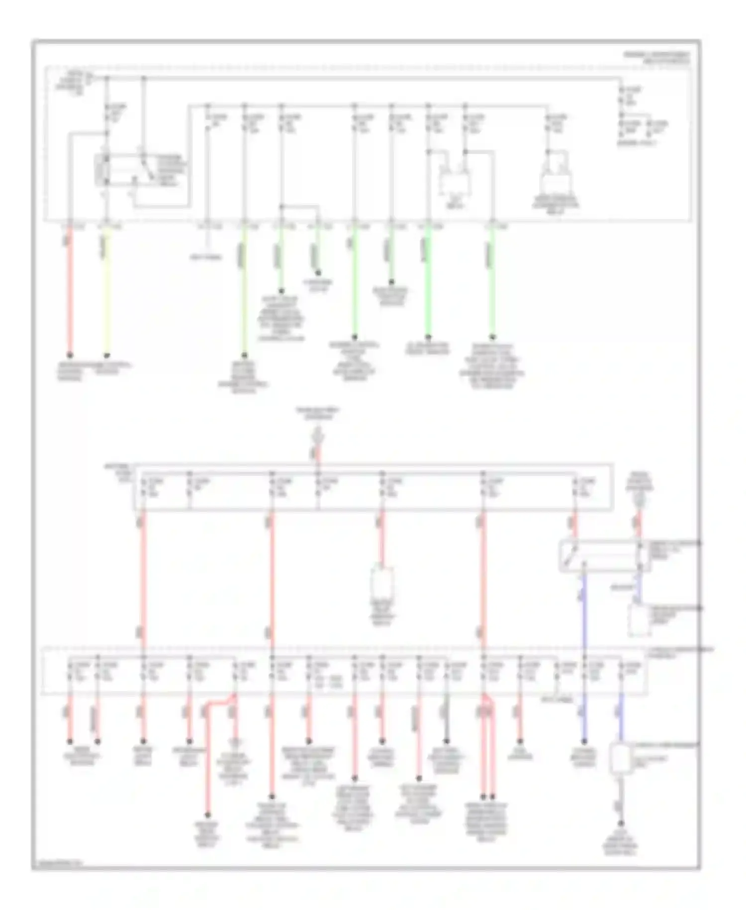 S80 Volvo I (1998-2003): Power distribution circuit (2 of 3)