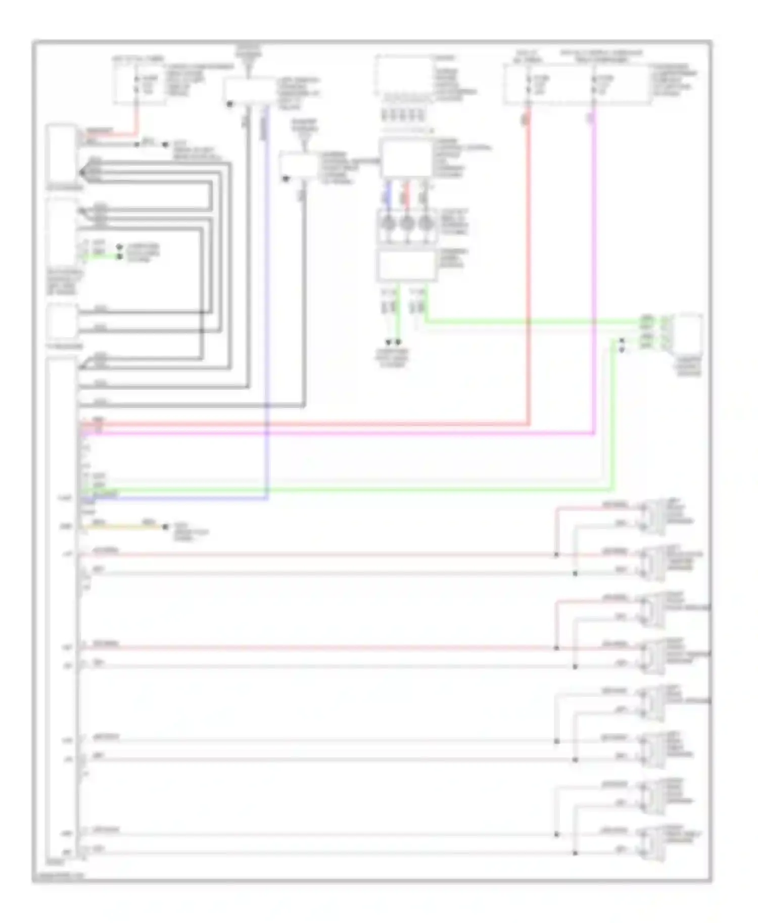 S80 Volvo I (1998-2003): Radio circuits, without amplifier