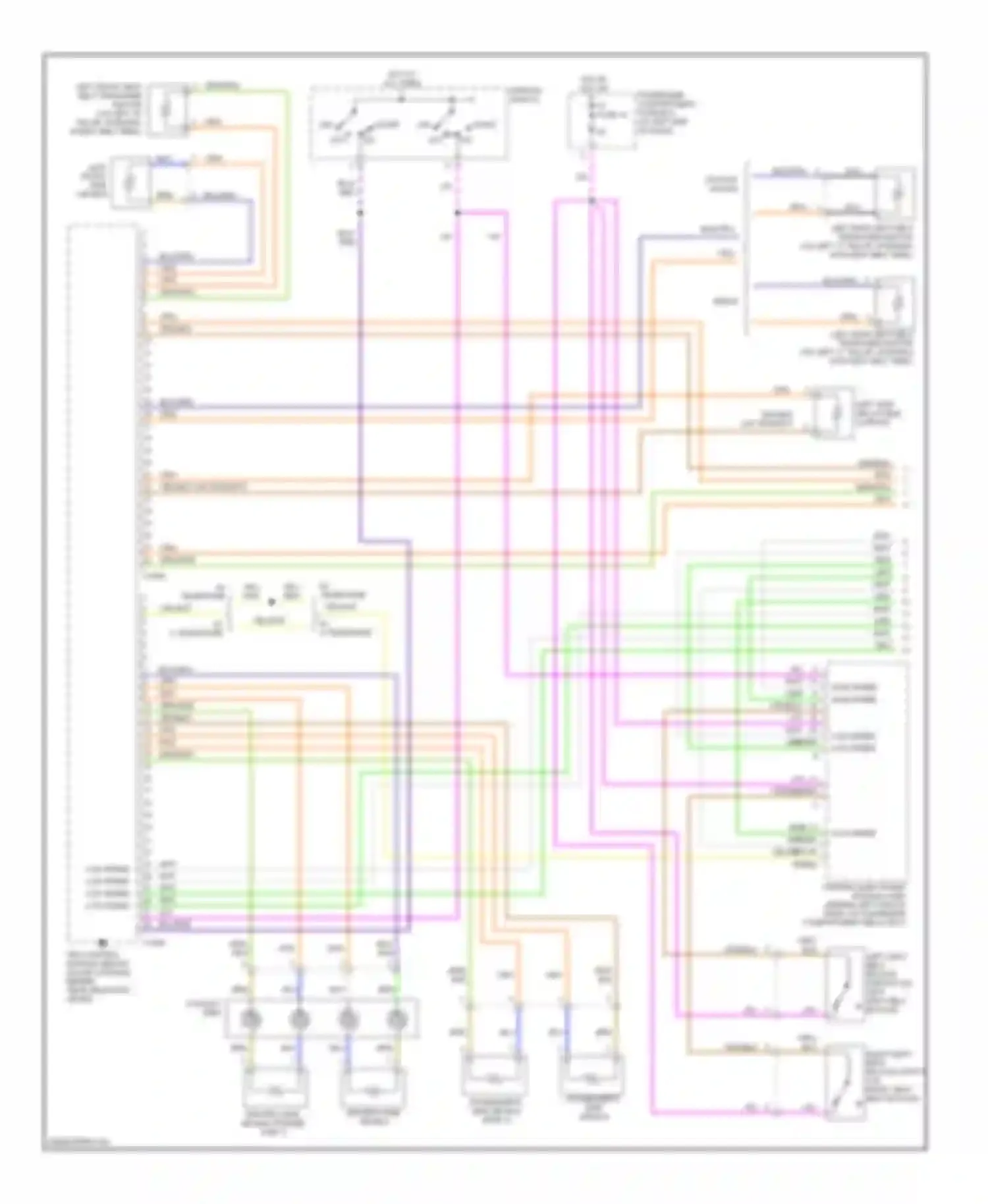 S80 Volvo I (1998-2003): Supplemental restraint circuit (1 of 2)