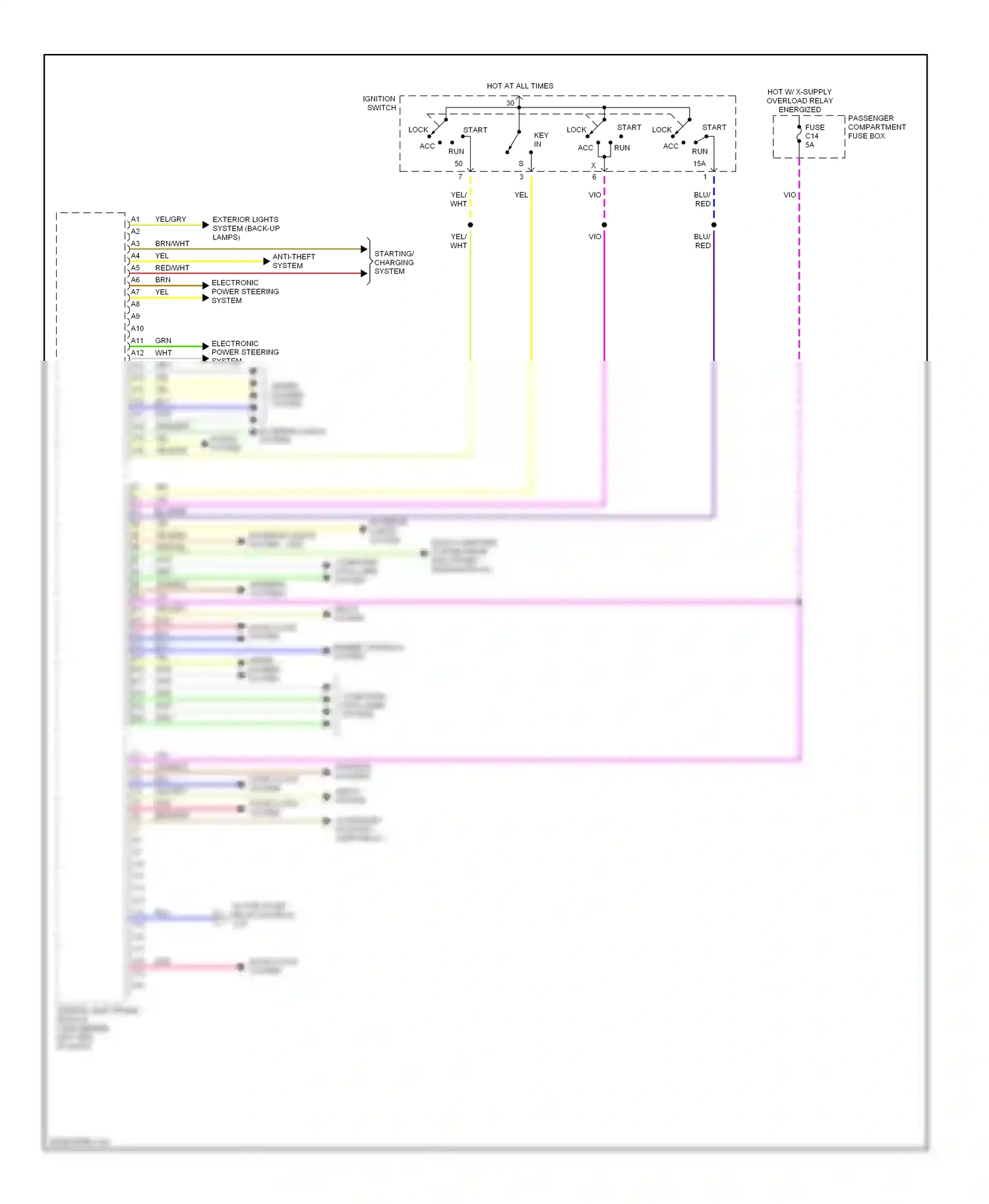 Volvo S80 I (1998-2003) computer data lines system wiring diagram  (6 of 42)