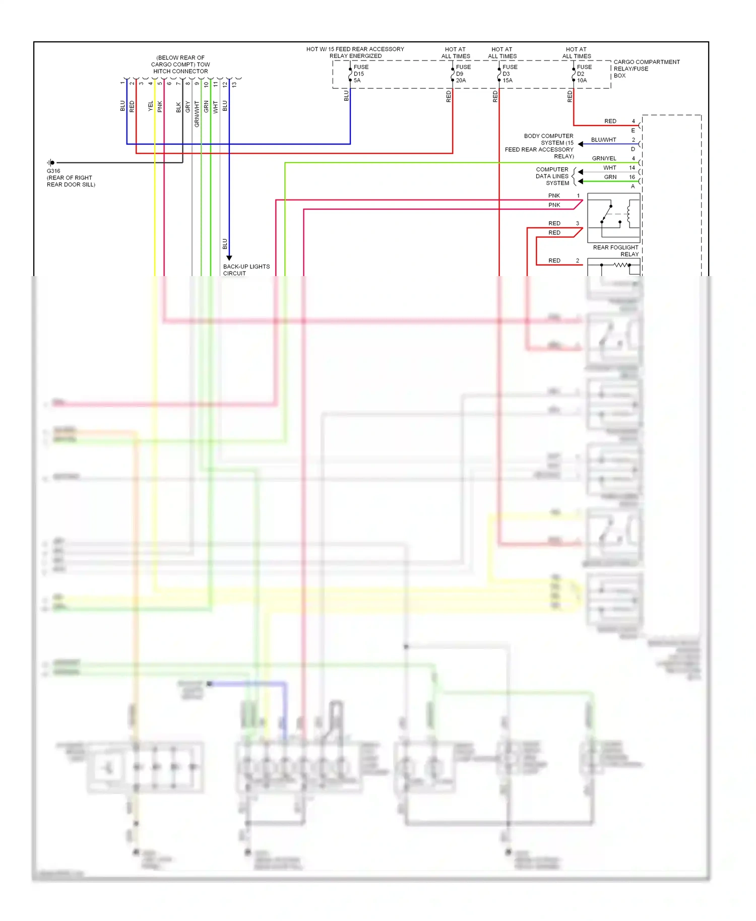 Volvo S80 I (1998-2003) computer data lines system wiring diagram  (15 of 42)