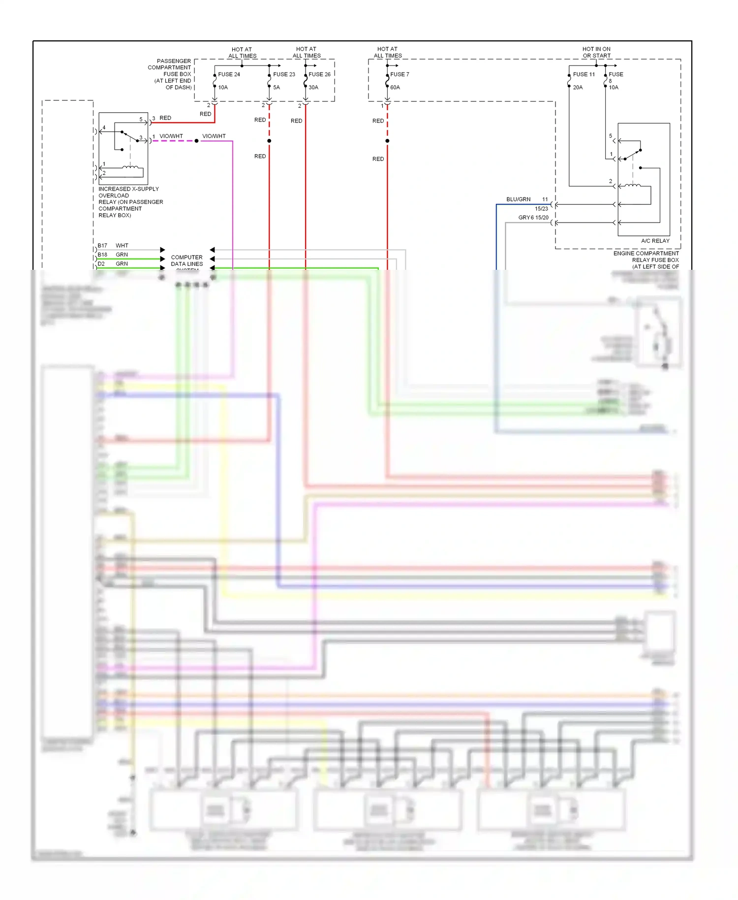 Volvo S80 I (1998-2003) solid state wiring diagram  (1 of 4)