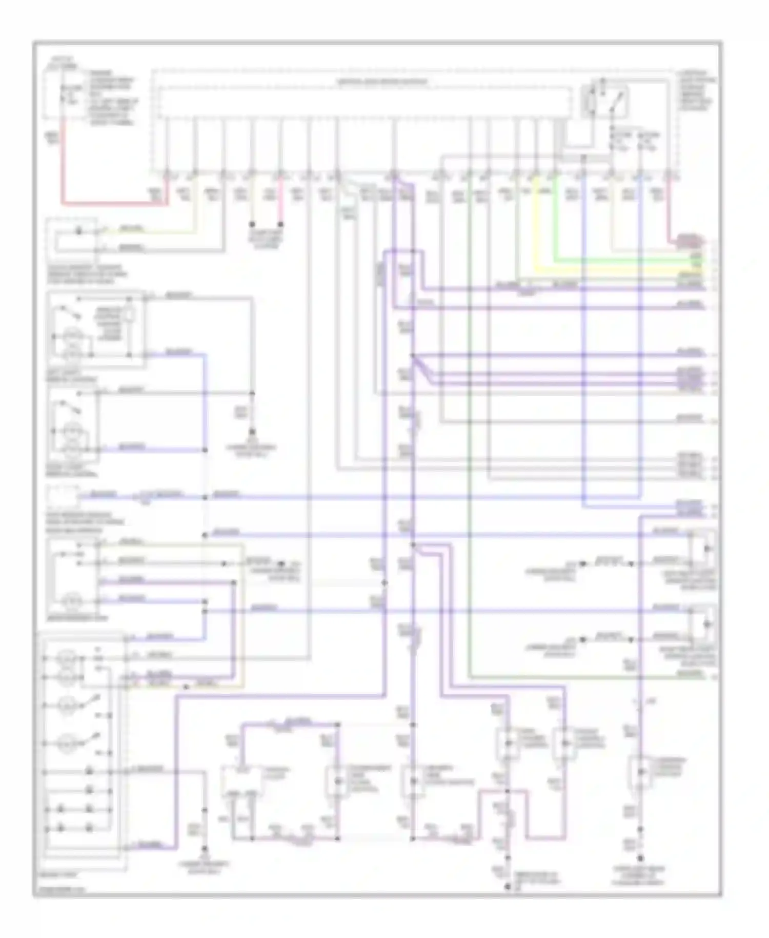 S80 Volvo II facelift 2 (2013-2016): Courtesy lamps circuit (1 of 4)