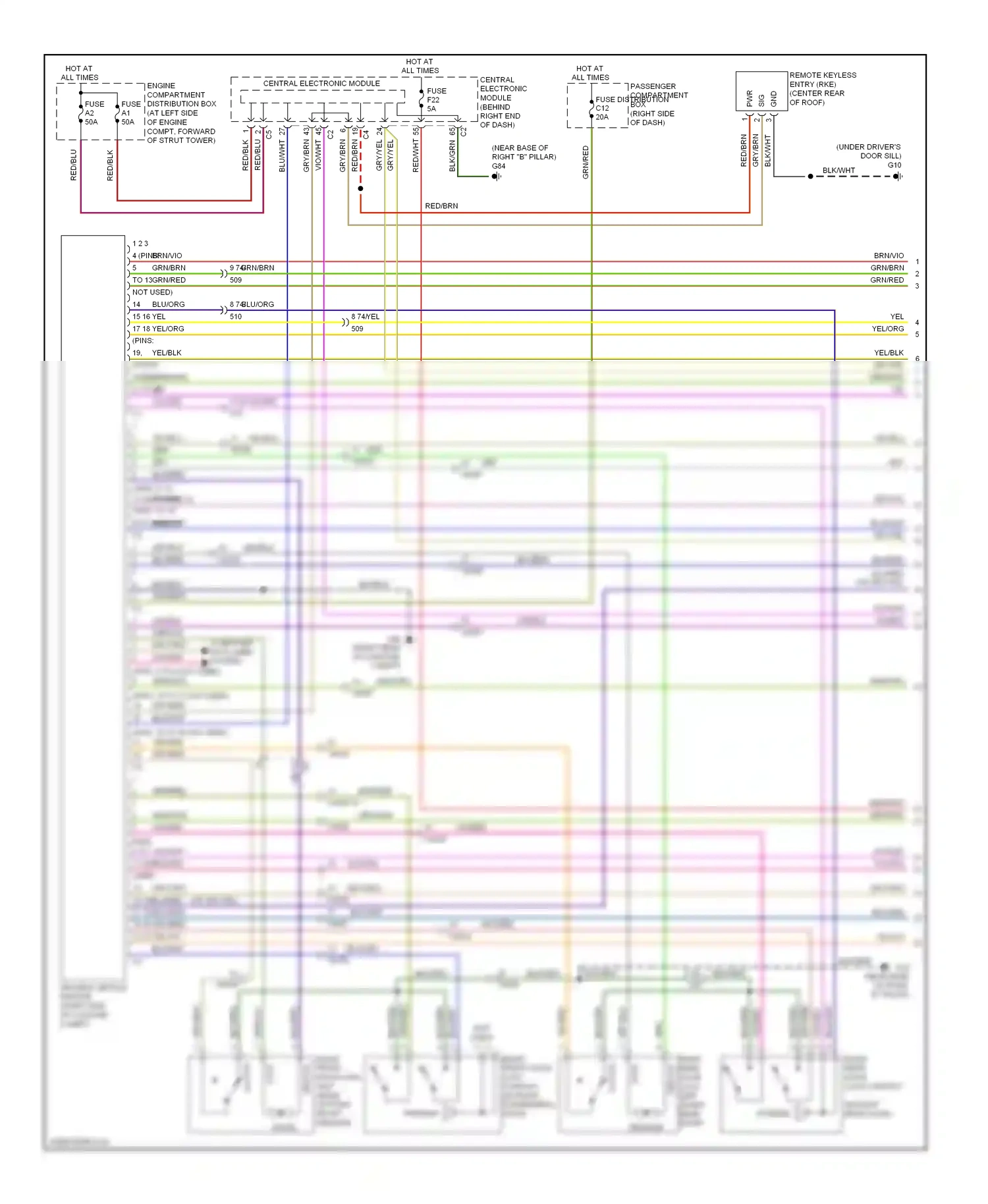 Volvo S80 II facelift 2 (2013-2016) central electronic module wiring diagram  (15 of 18)