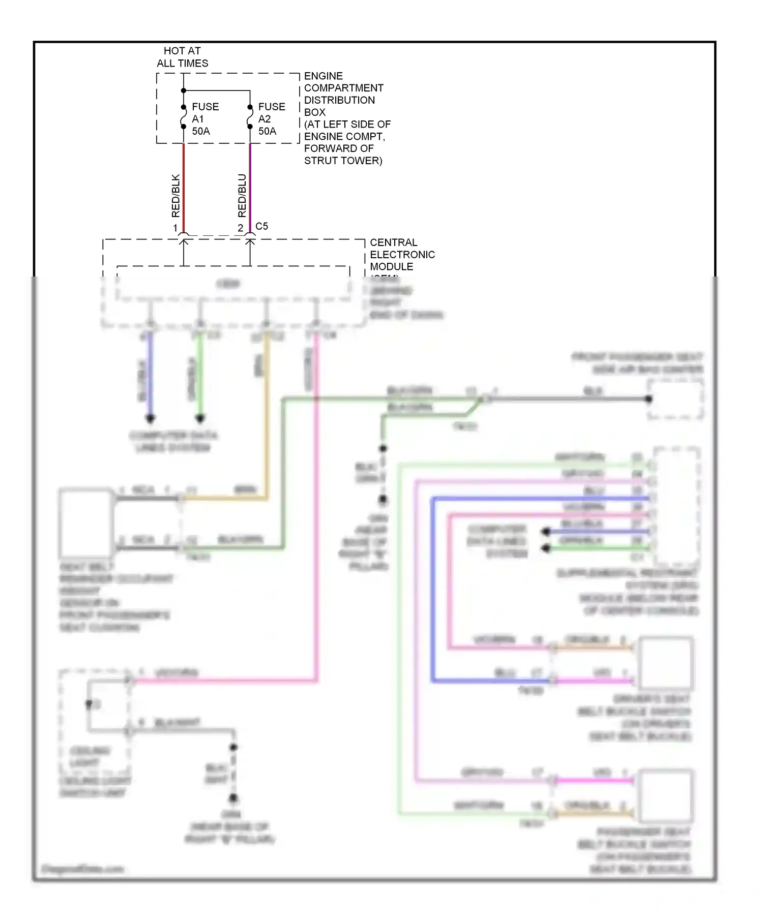 Volvo S80 II facelift 2 (2013-2016) computer data lines system wiring diagram  (54 of 63)