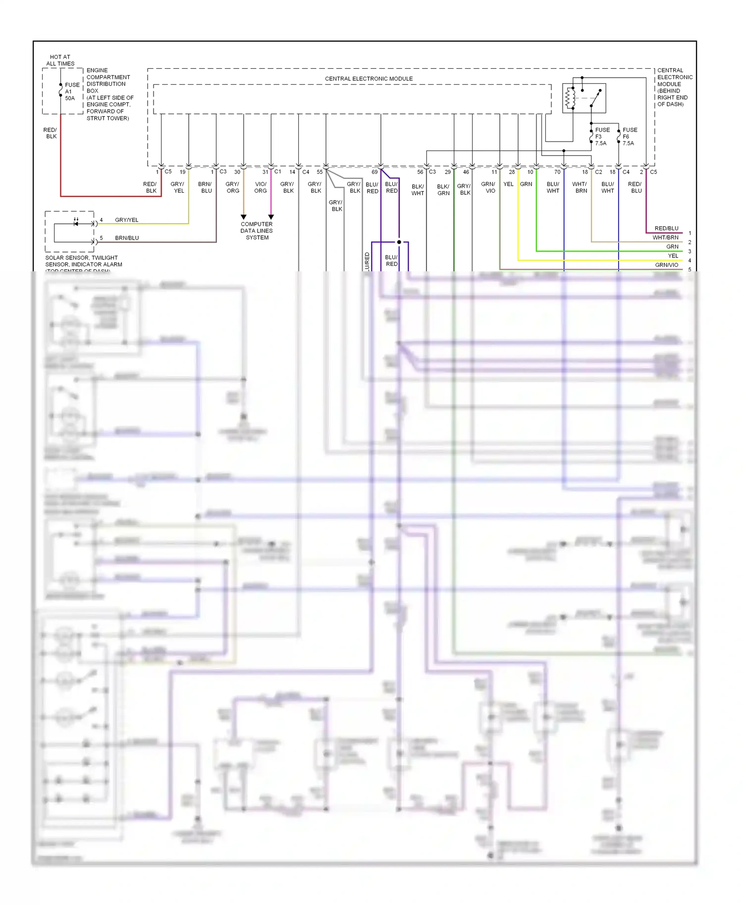 Volvo S80 II facelift 2 (2013-2016) computer data lines system wiring diagram  (22 of 63)