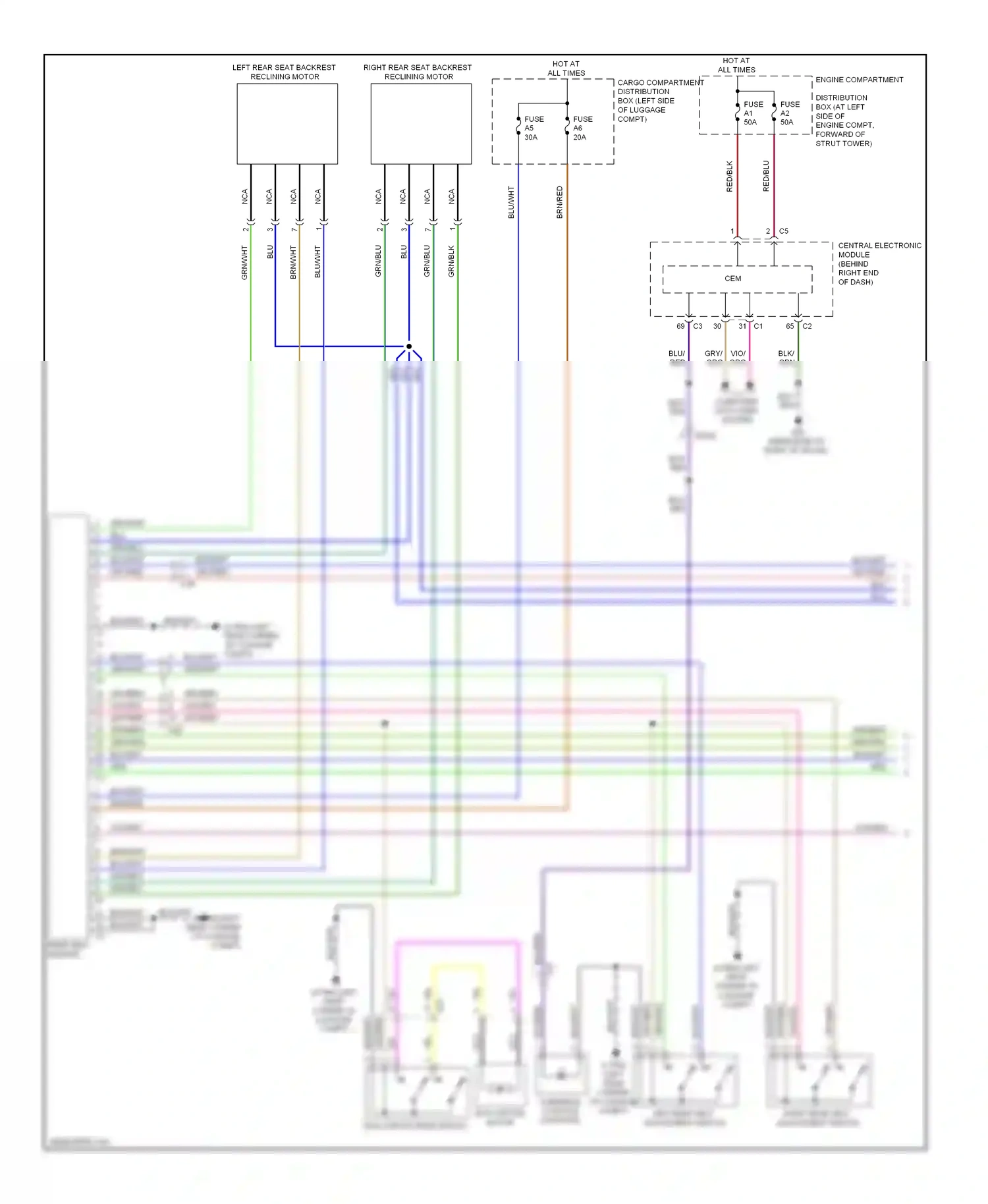 Volvo S80 II facelift 2 (2013-2016) (engine compartment) wiring diagram  (3 of 3)