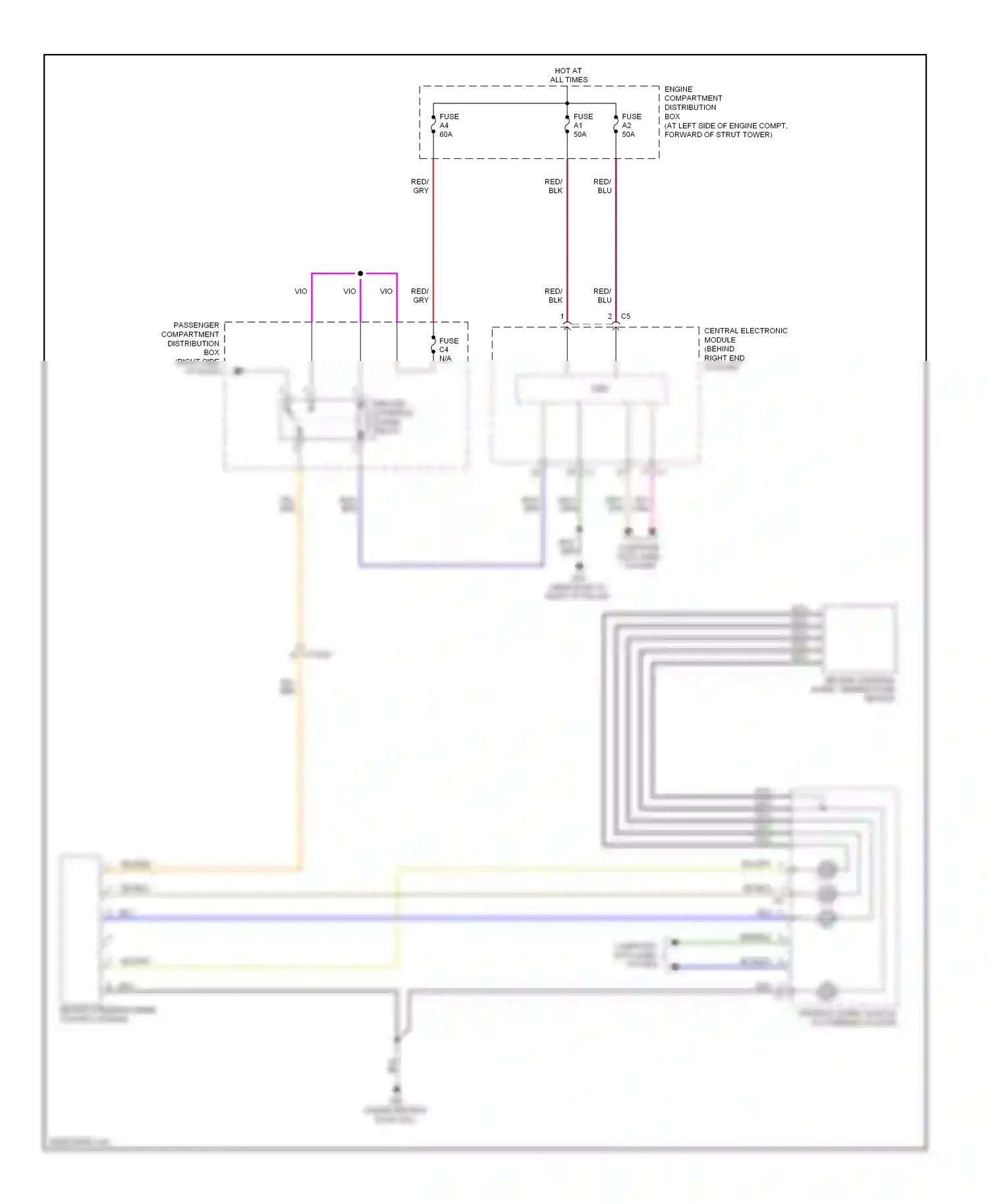 Volvo S80 II facelift 2 (2013-2016) sensor wiring diagram  (1 of 1)