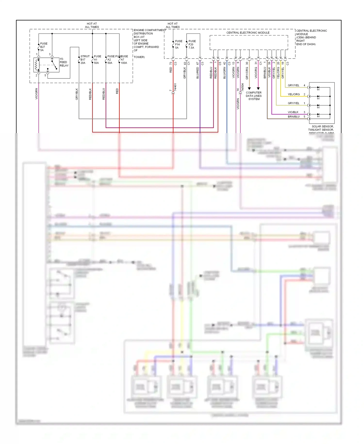 Volvo S80 II facelift 2 (2013-2016) solid state wiring diagram  (1 of 2)