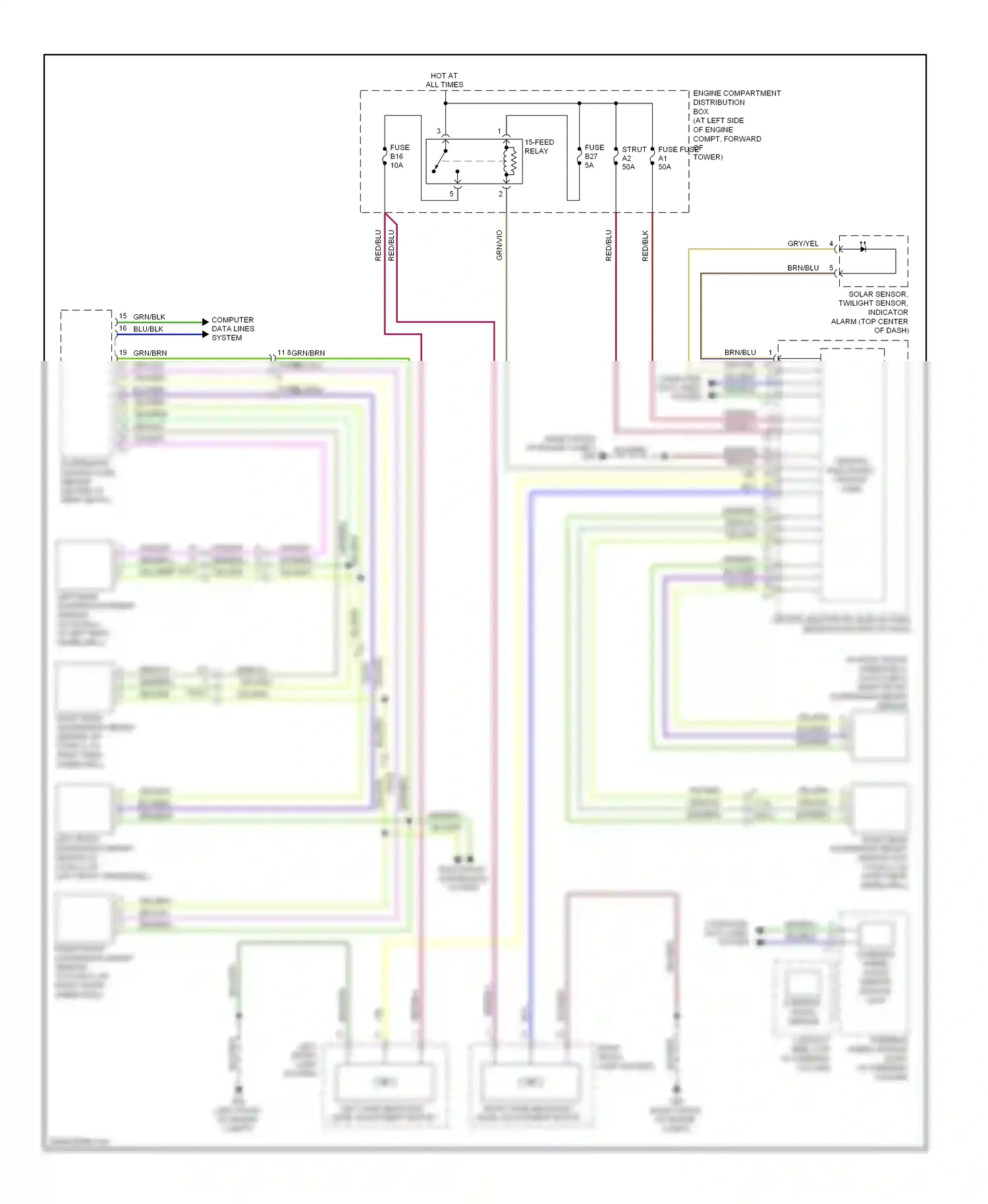 Volvo S80 II facelift 2 (2013-2016) steering angle sensor wiring diagram  (2 of 2)