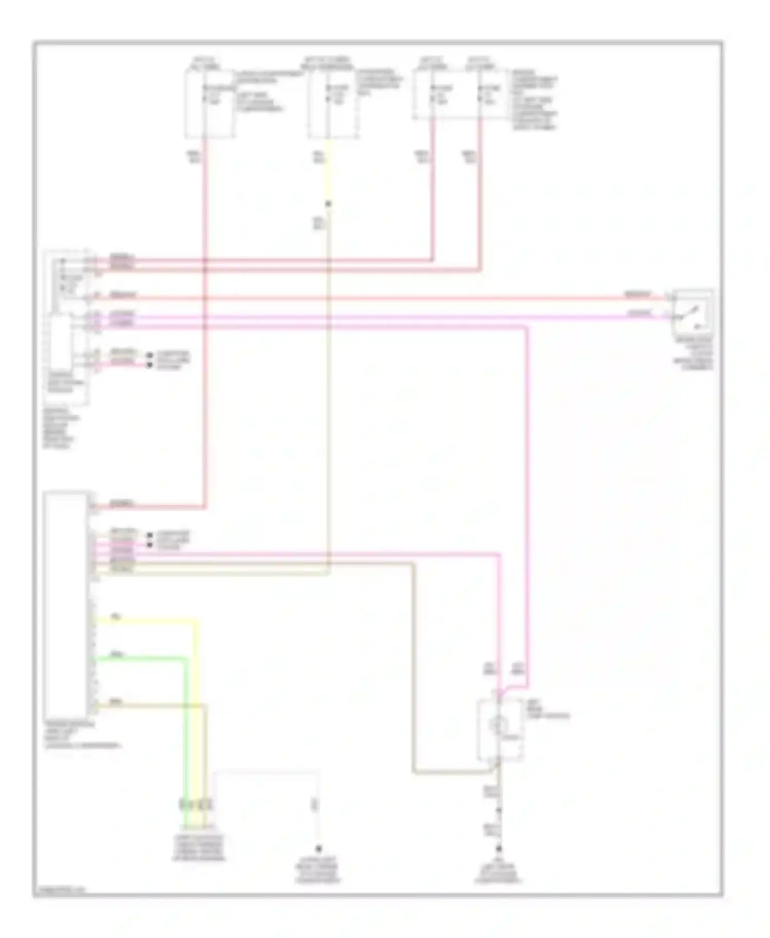 S80 Volvo II facelift (2009-2013): Trailer tow circuit, 4-pin