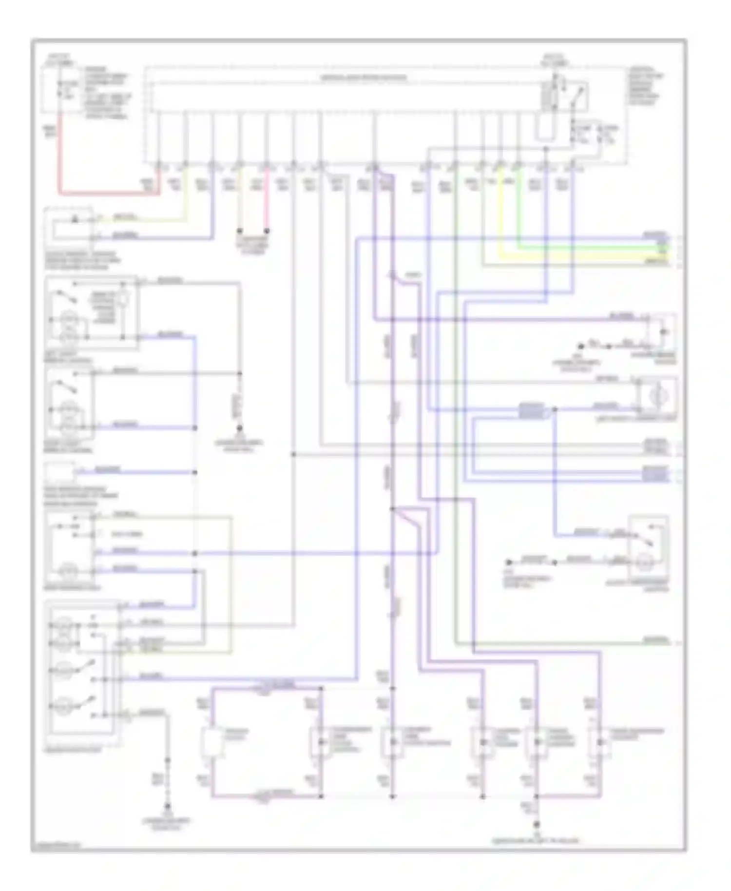 S80 Volvo II facelift (2009-2013): Courtesy lamps circuit (1 of 3)