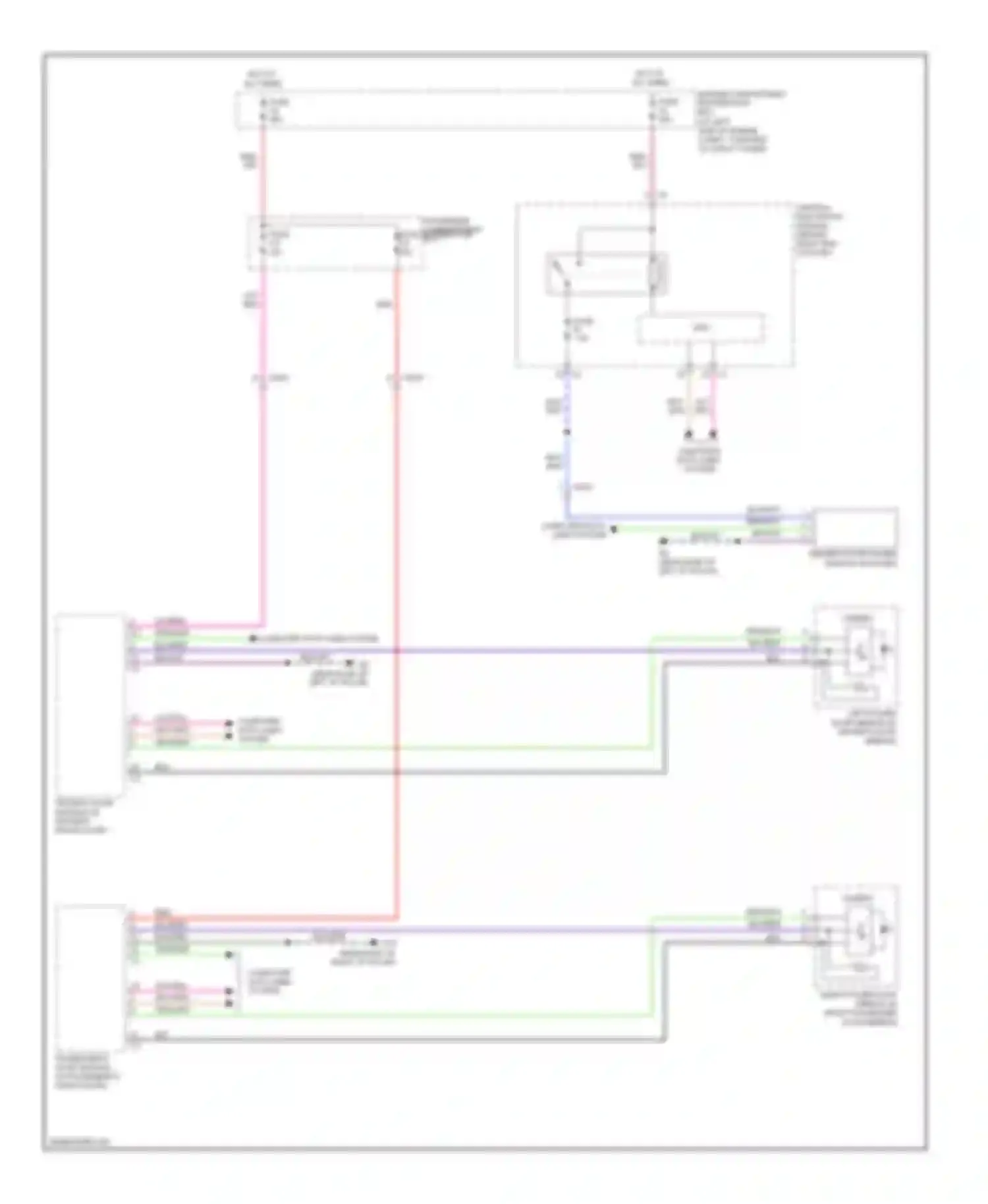 S80 Volvo II facelift (2009-2013): Blind spot information system circuit