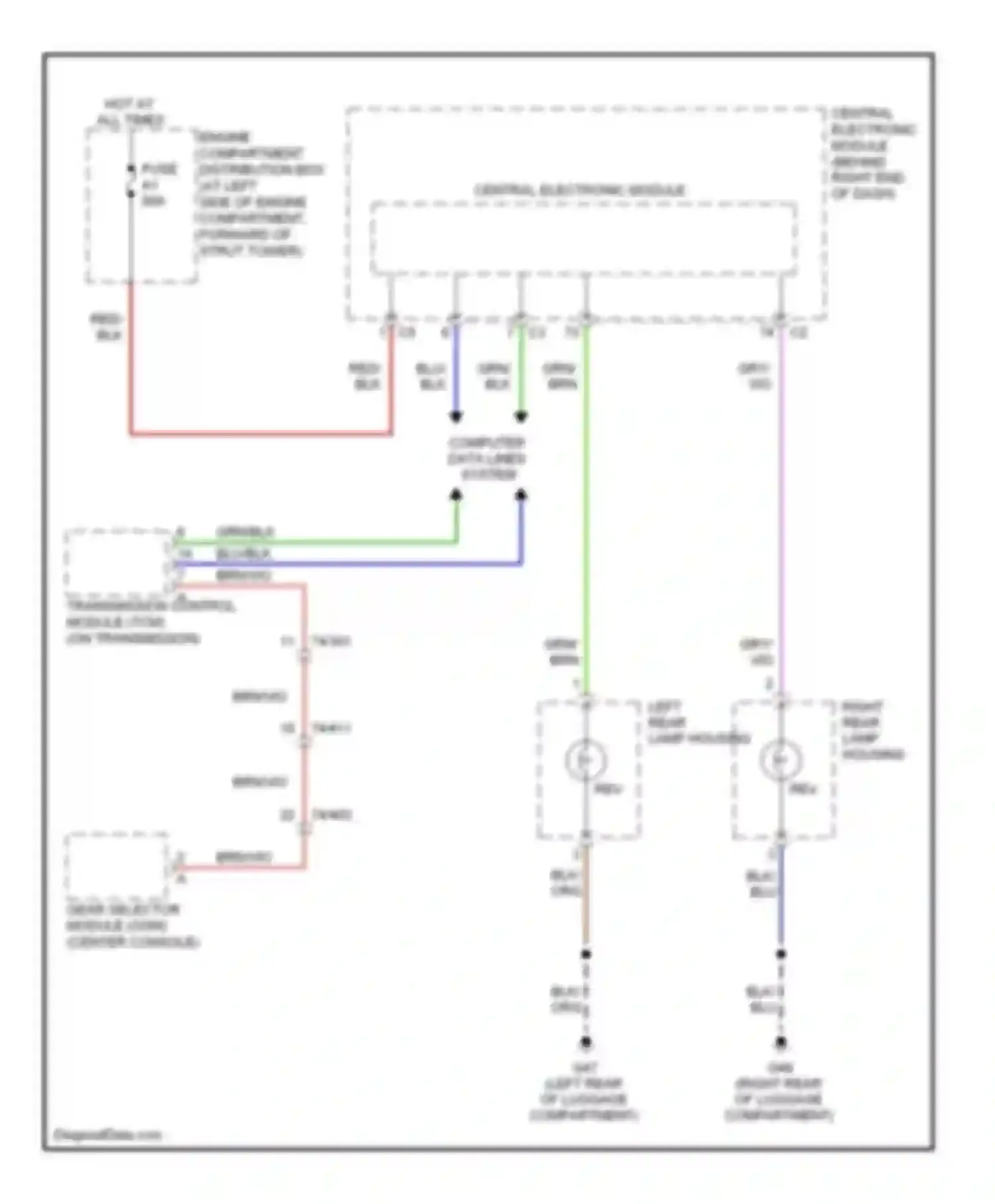 Wiring diagram computer data lines system for Volvo S80 II facelift (2009-2013) (11 of 59)