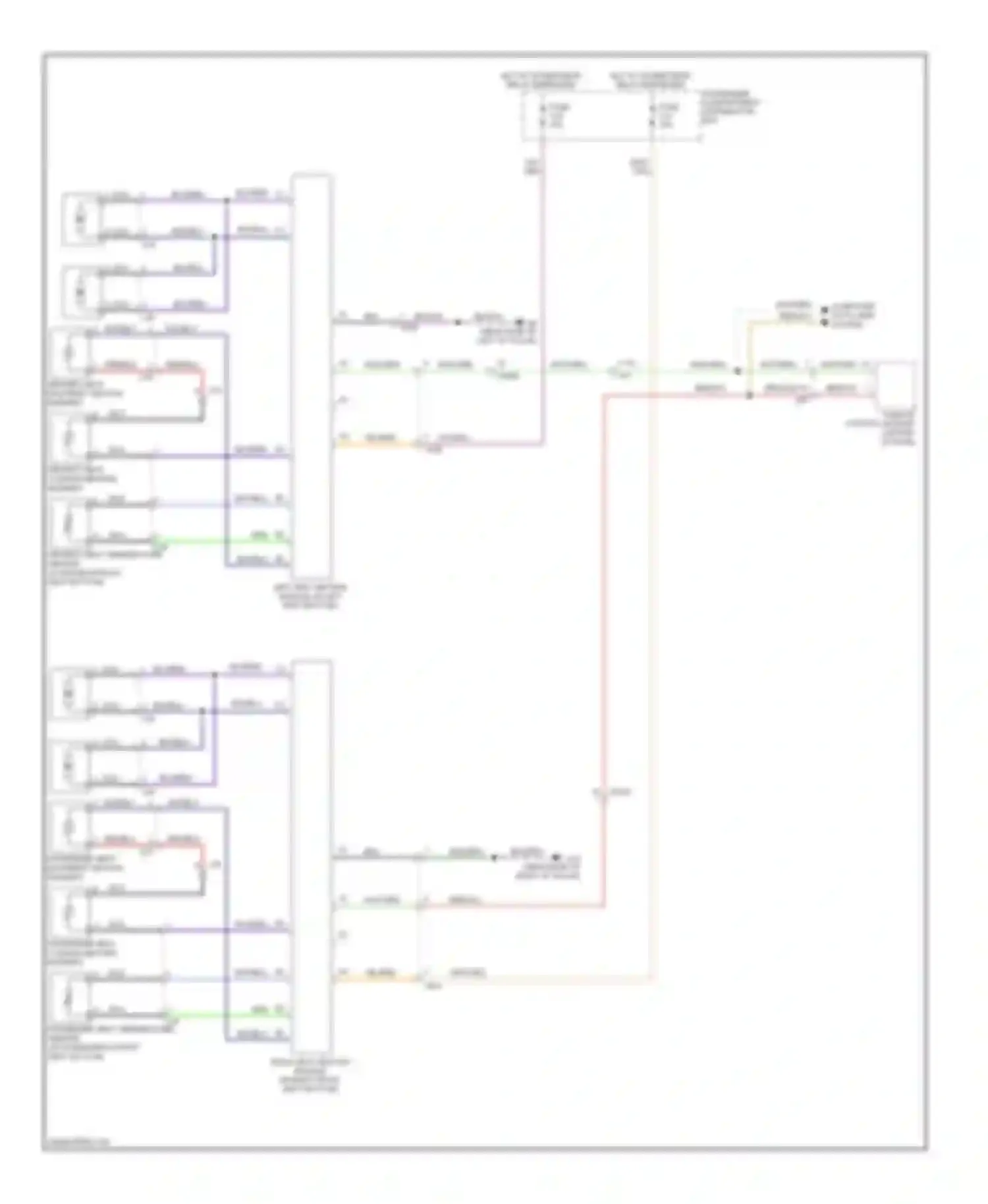 Wiring diagram driver's seat backrest heating element for Volvo S80 II facelift (2009-2013) (1 of 2)