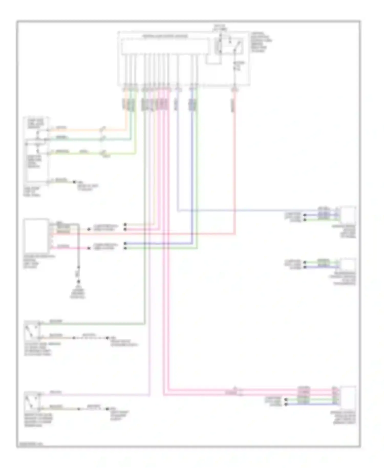 Wiring diagram ejector side fuel level sensor for Volvo S80 II facelift (2009-2013) (1 of 1)