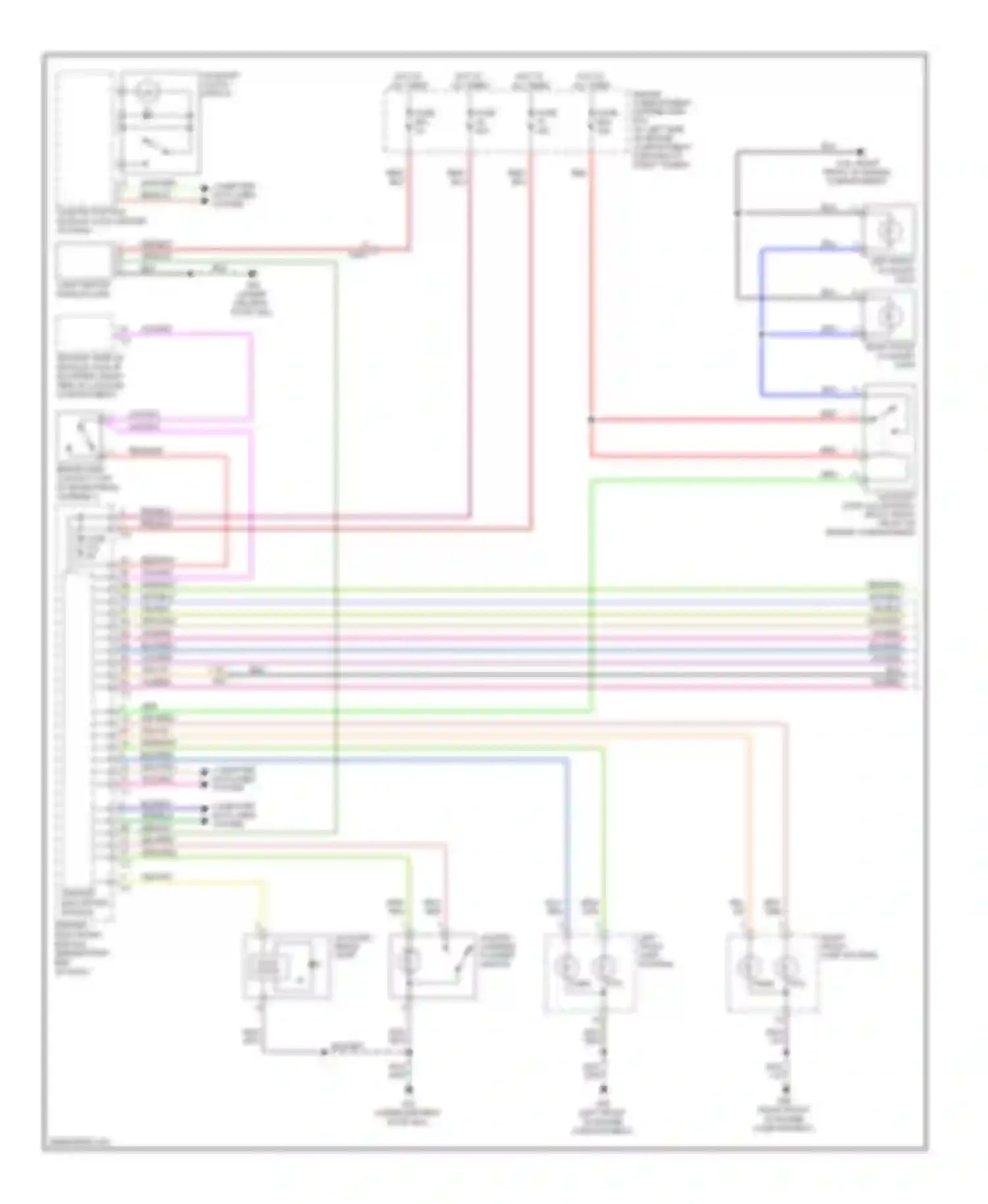 Wiring diagram hazard warning flasher switch for Volvo S80 II facelift (2009-2013) (1 of 1)