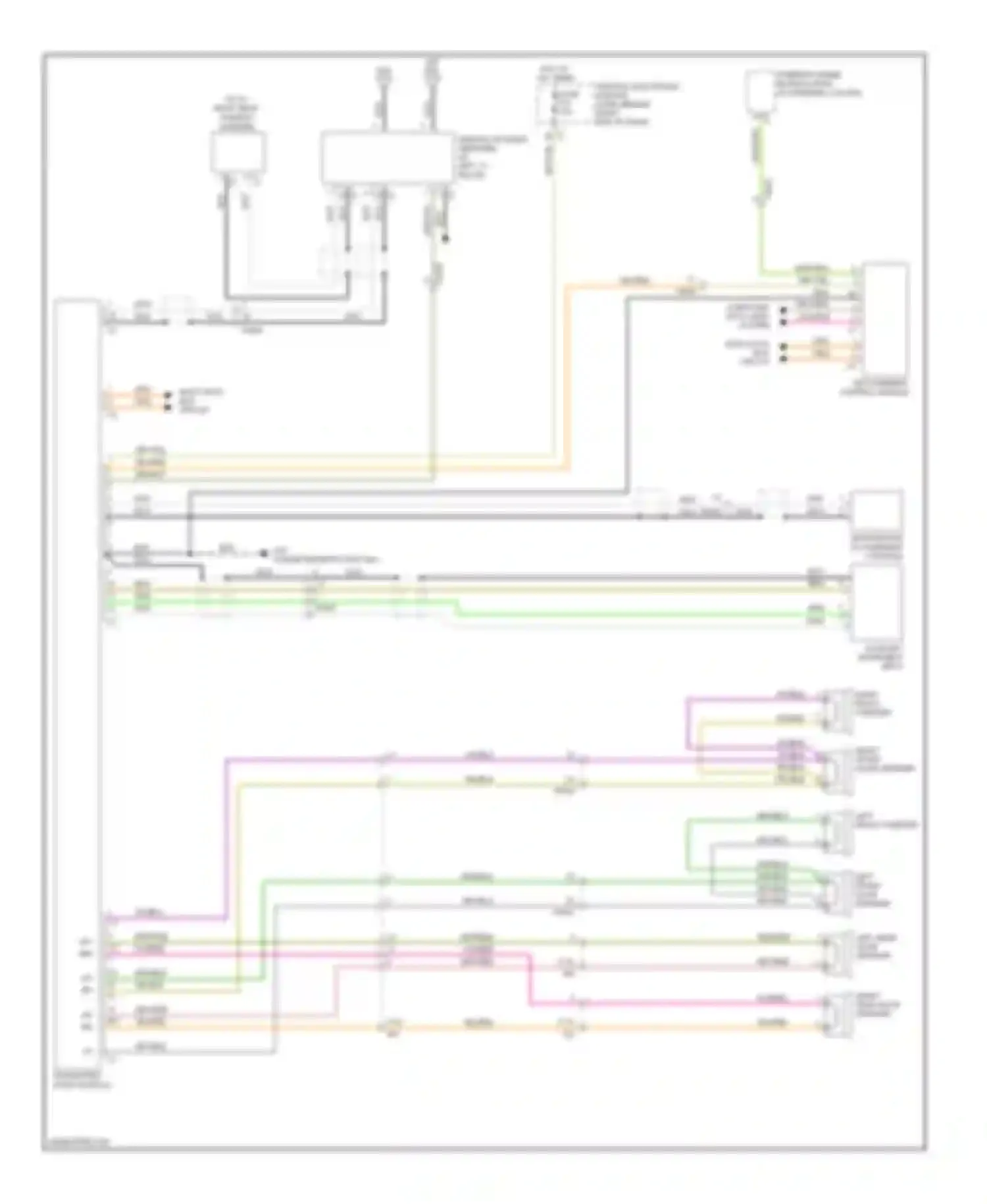 Wiring diagram infotainment control module for Volvo S80 II facelift (2009-2013) (6 of 8)