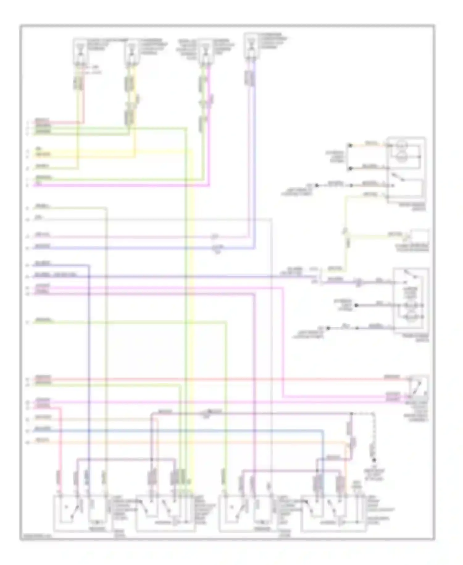 Wiring diagram left rear central locking lock motor (rear of left for Volvo S80 II facelift (2009-2013) (1 of 1)