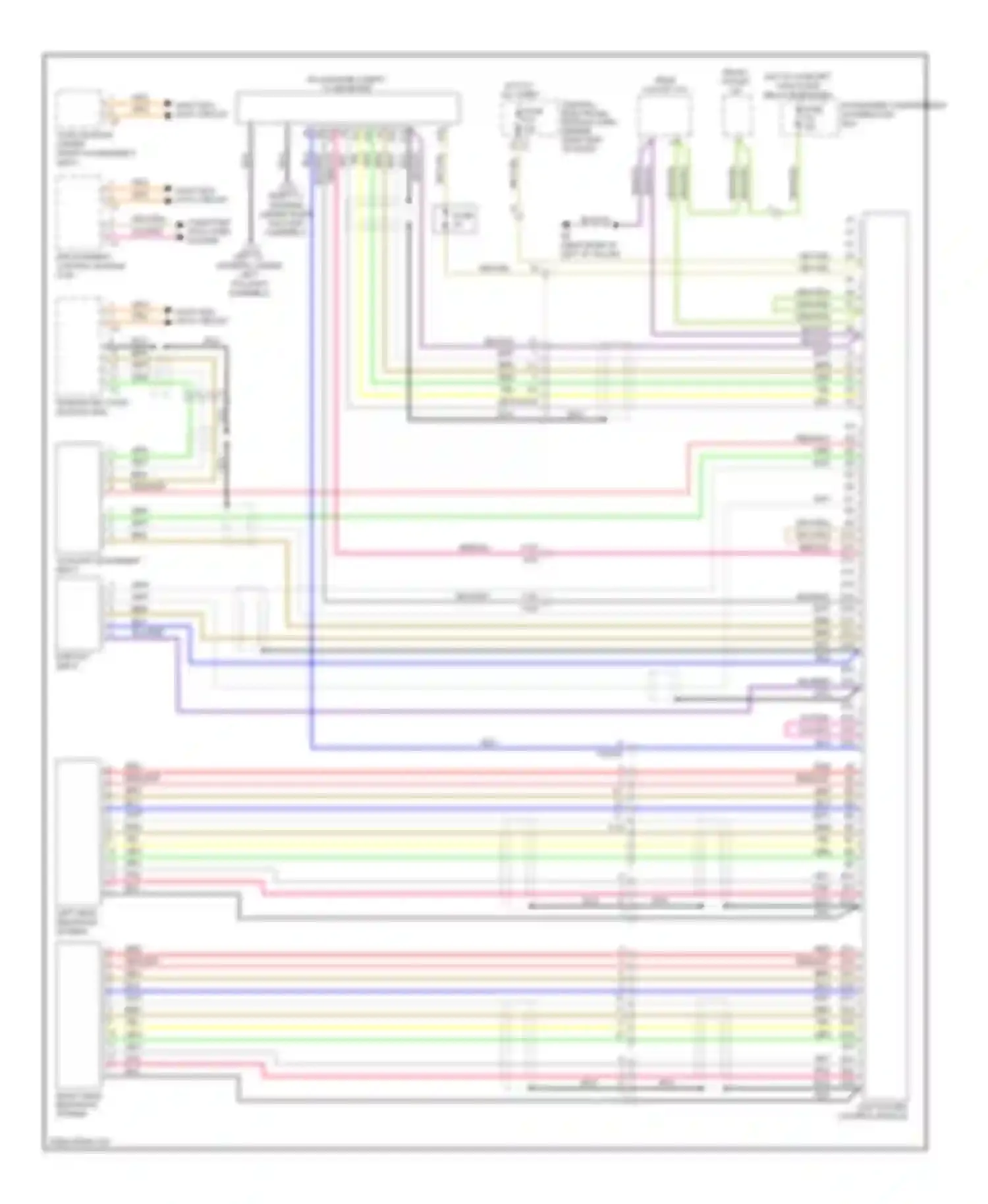 Wiring diagram most bus data circuit for Volvo S80 II facelift (2009-2013) (1 of 1)