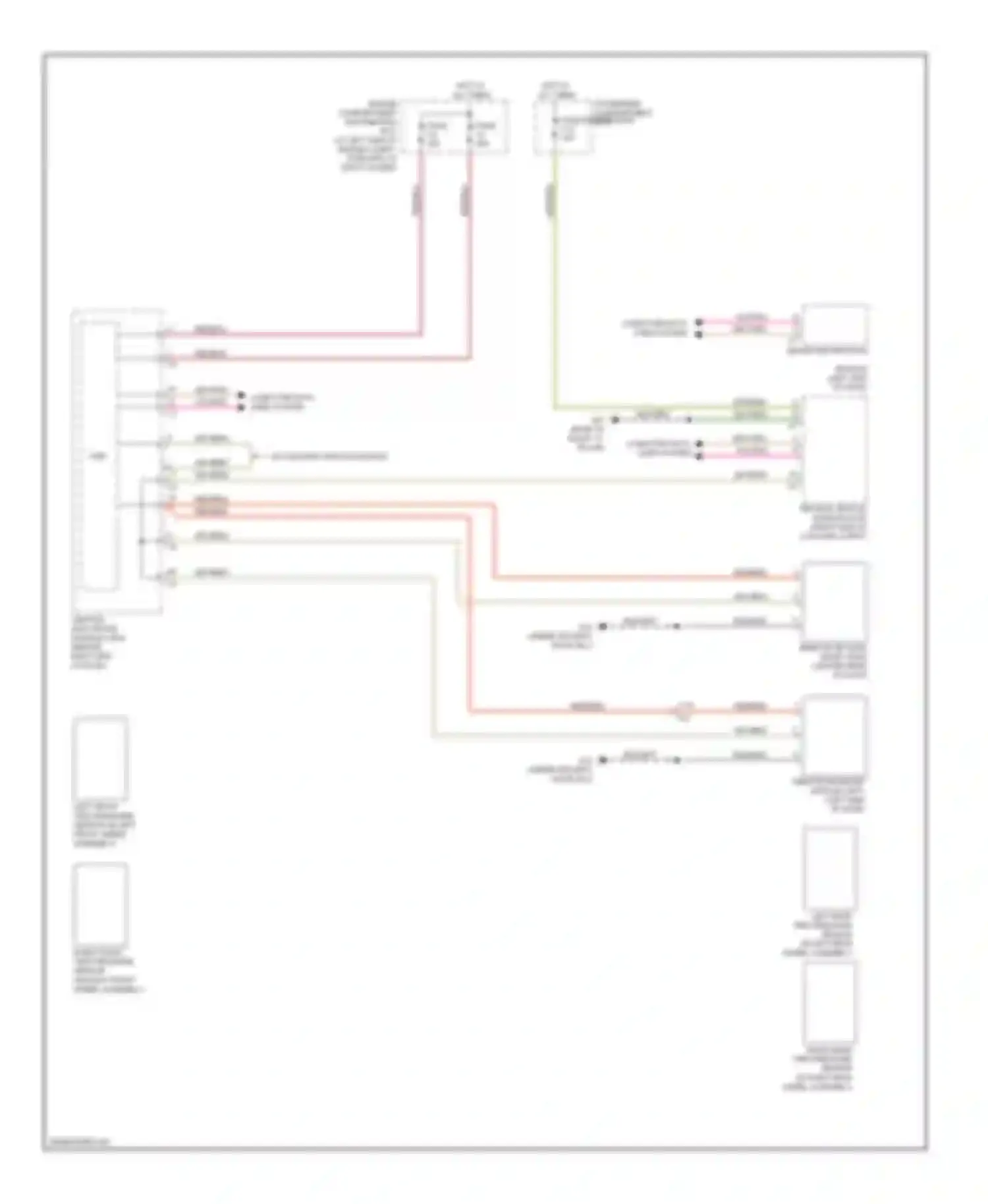 Wiring diagram right front tire pressure sensor for Volvo S80 II facelift (2009-2013) (1 of 1)