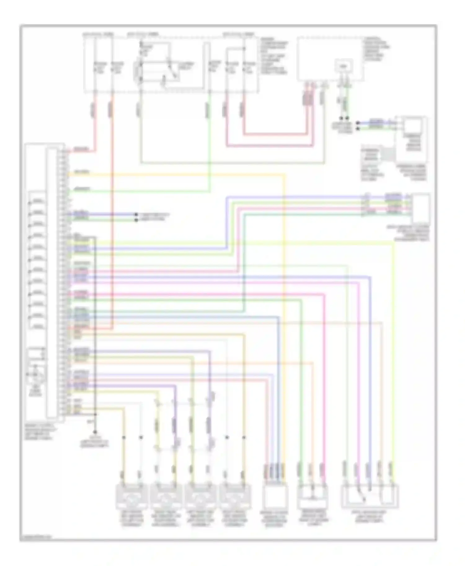 Wiring diagram steering angle sensor for Volvo S80 II facelift (2009-2013) (1 of 1)