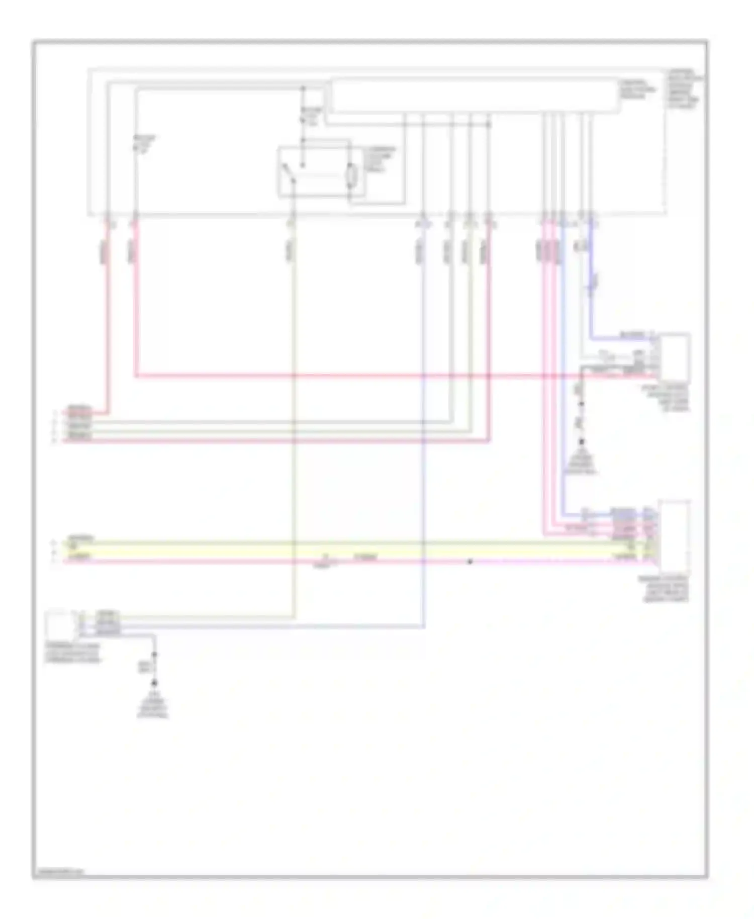 Wiring diagram steering column lock relay for Volvo S80 II facelift (2009-2013) (1 of 1)
