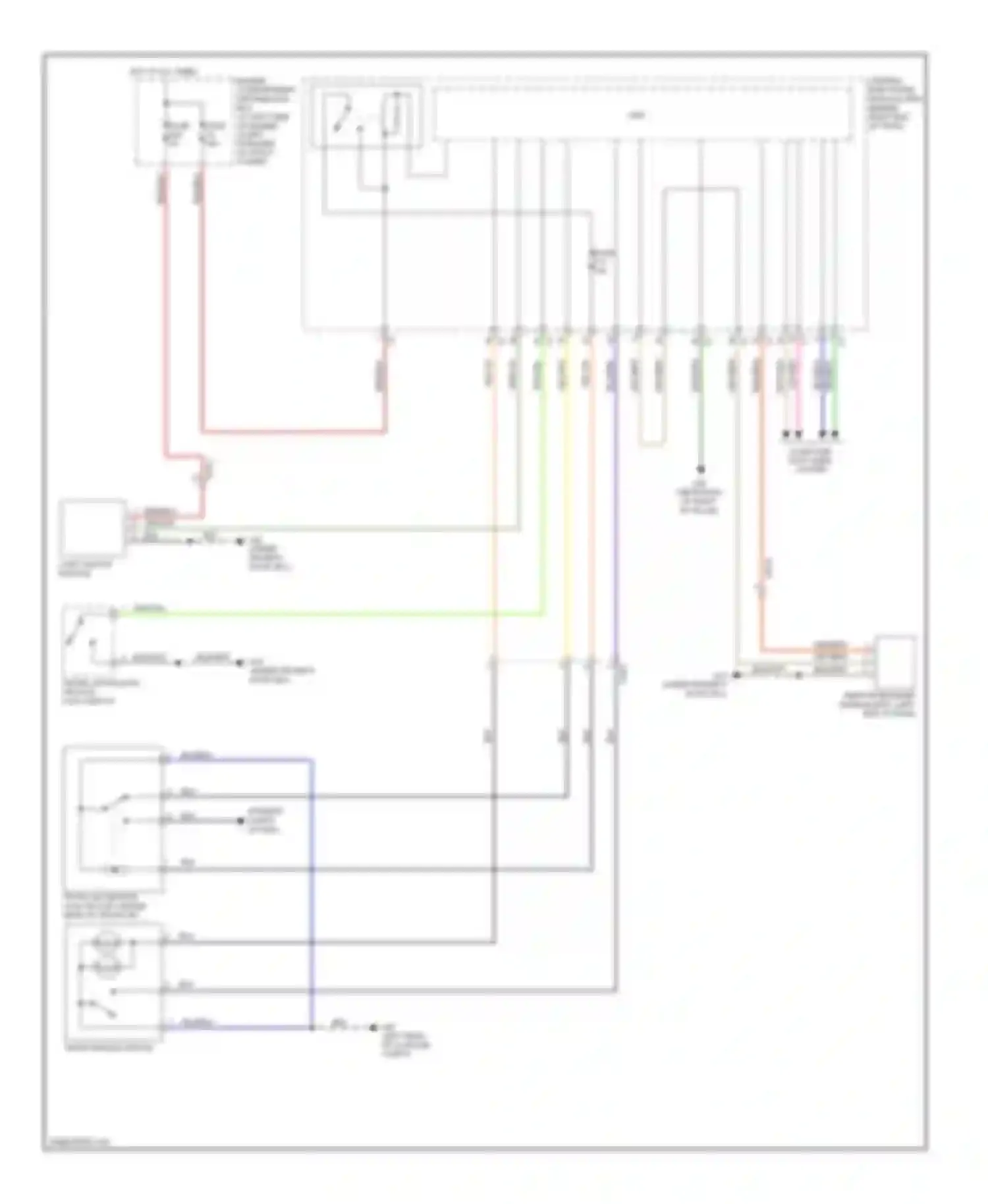 Wiring diagram trunk handle switch for Volvo S80 II facelift (2009-2013) (4 of 4)