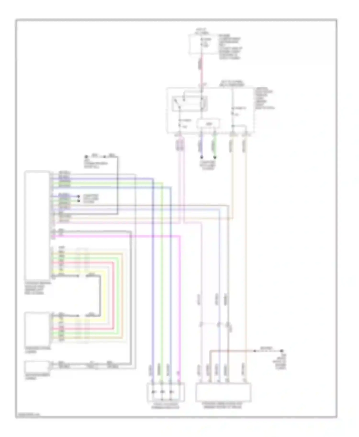 Wiring diagram visual collision warning indicator for Volvo S80 II facelift (2009-2013) (1 of 1)