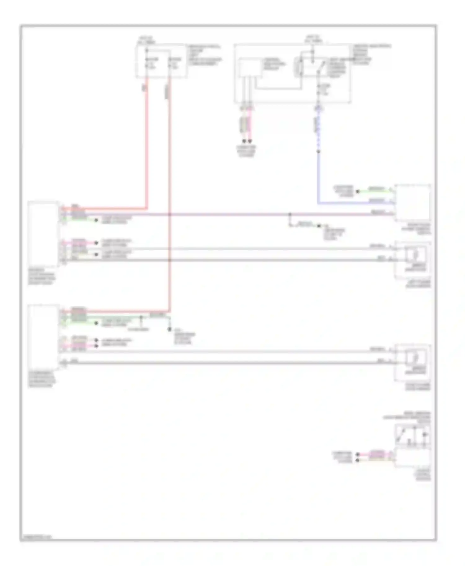 S80 Volvo II (2006-2010): Heated mirrors circuit