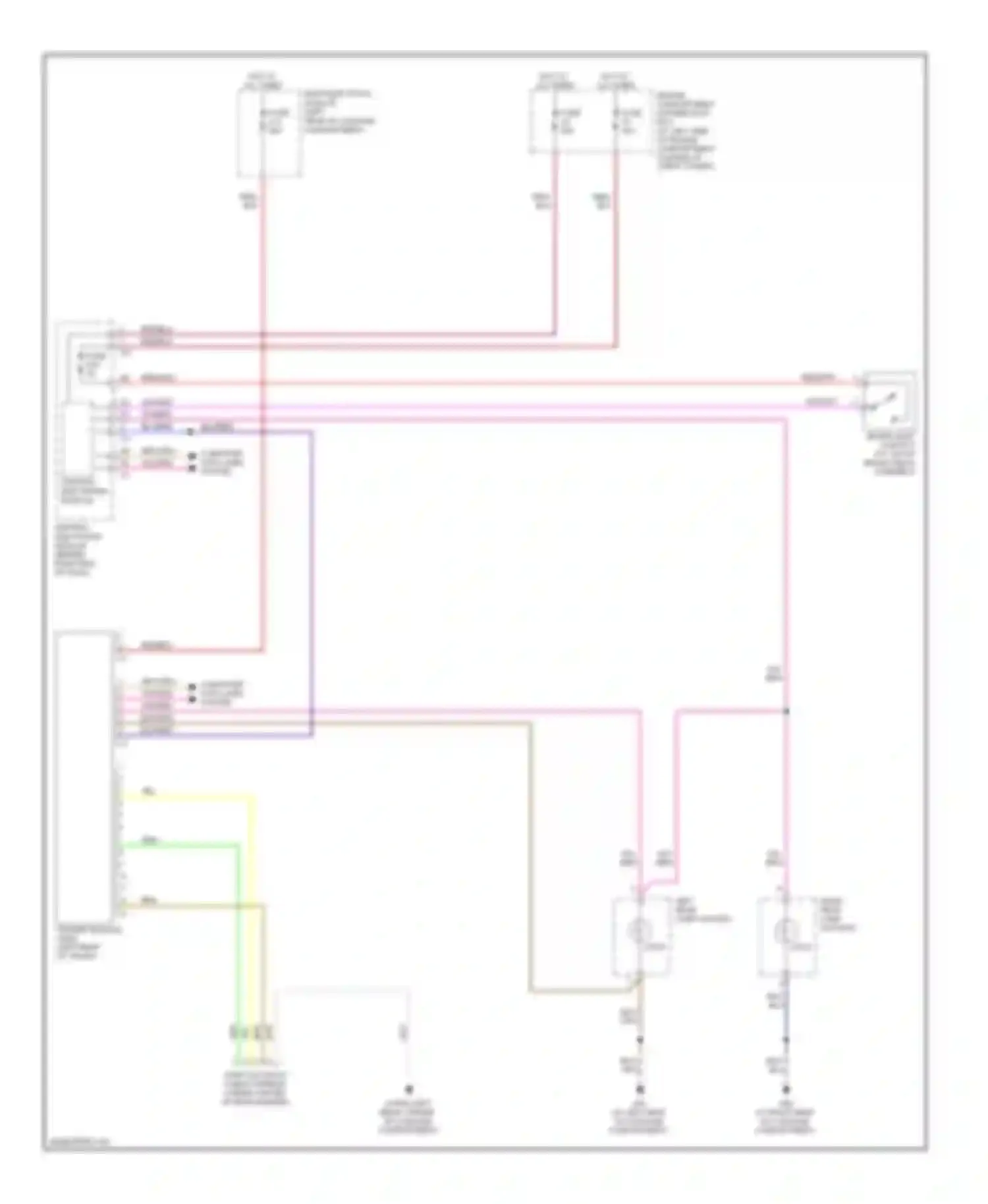 S80 Volvo II (2006-2010): Trailer tow circuit, 4-pin