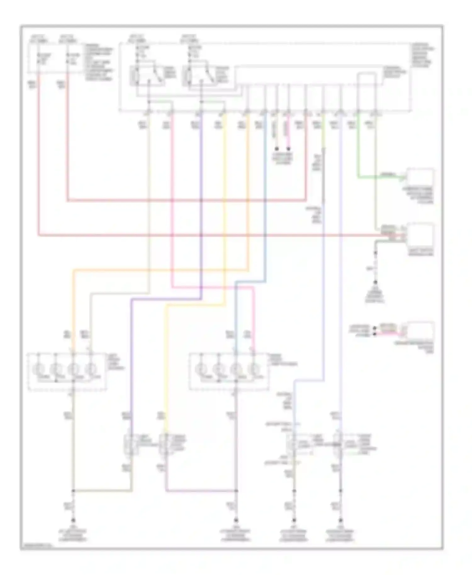 S80 Volvo II (2006-2010): Headlamps circuit, without bi-xenon lamps