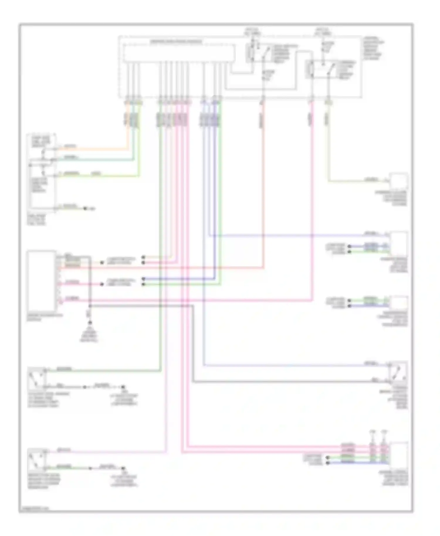 S80 Volvo II (2006-2010): Instrument cluster circuit