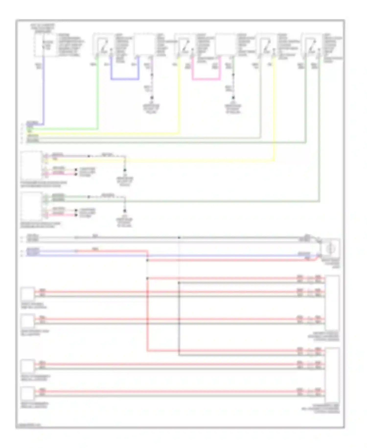 S80 Volvo II (2006-2010): Interior lights circuit (2 of 2)