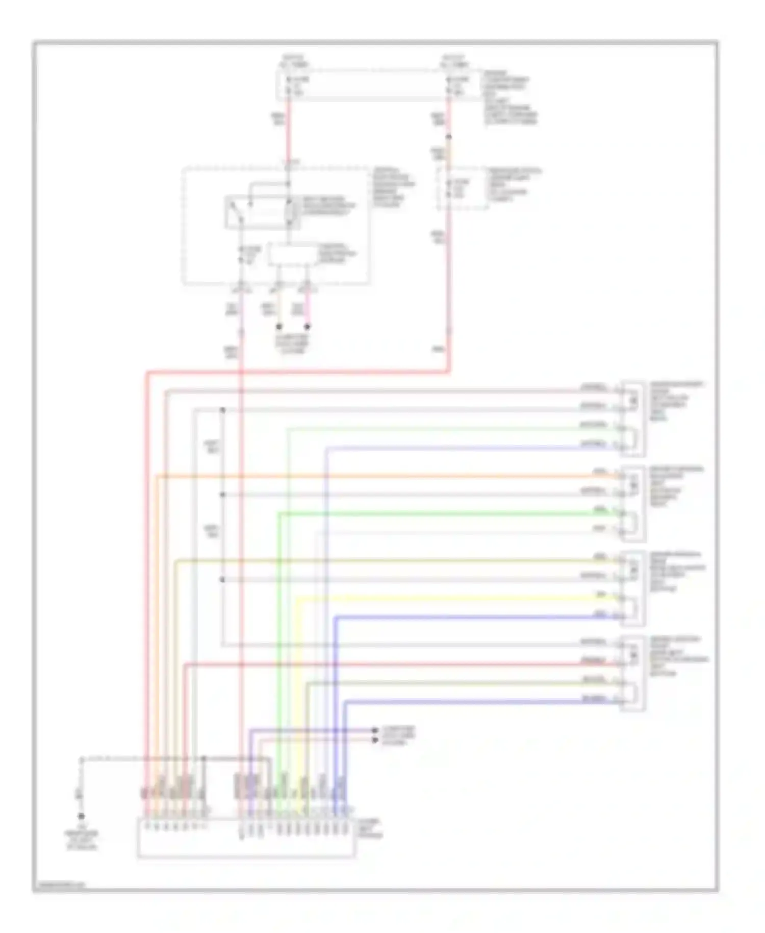 S80 Volvo II (2006-2010): Memory seat circuit