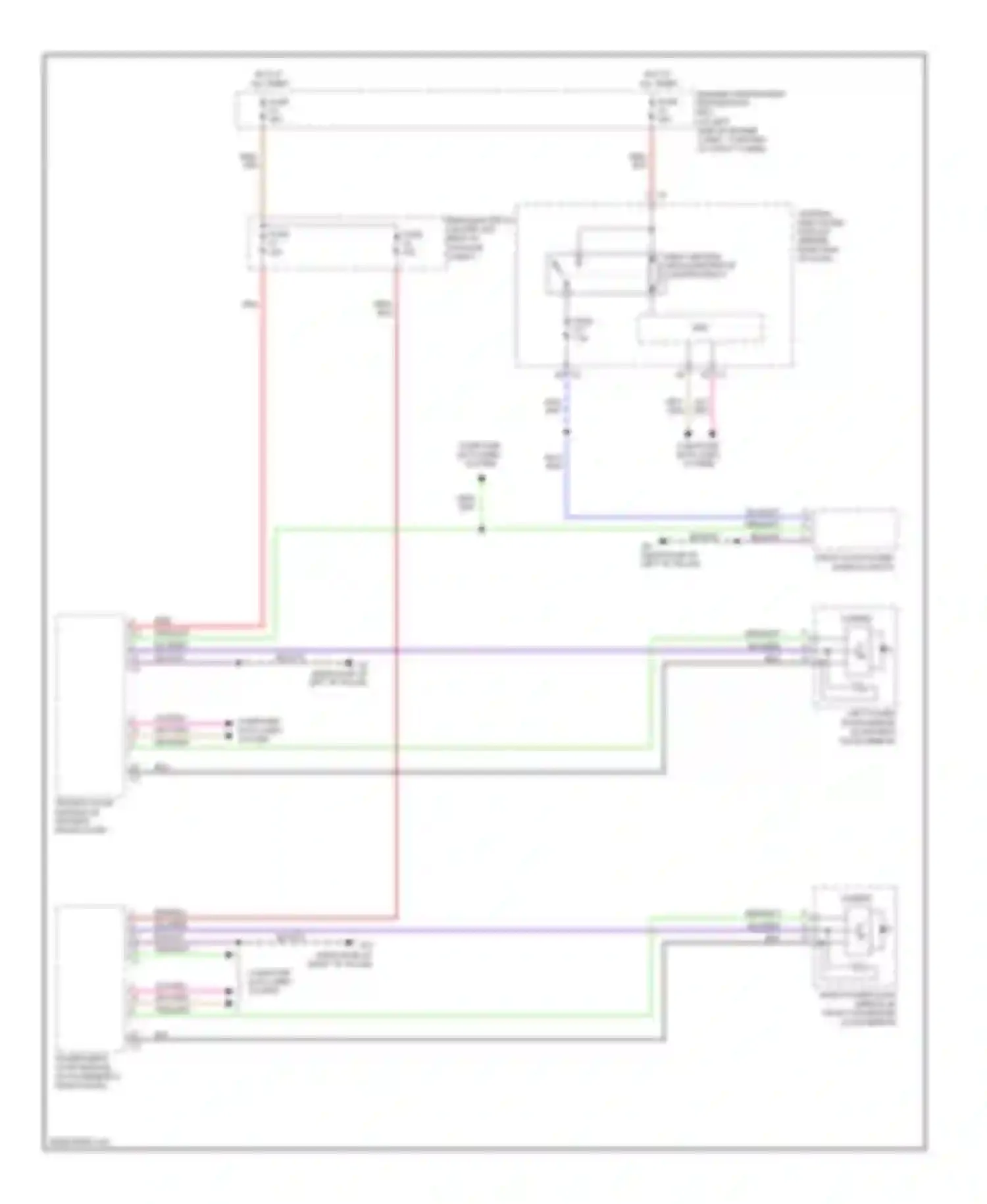 S80 Volvo II (2006-2010): Blind spot information system circuit