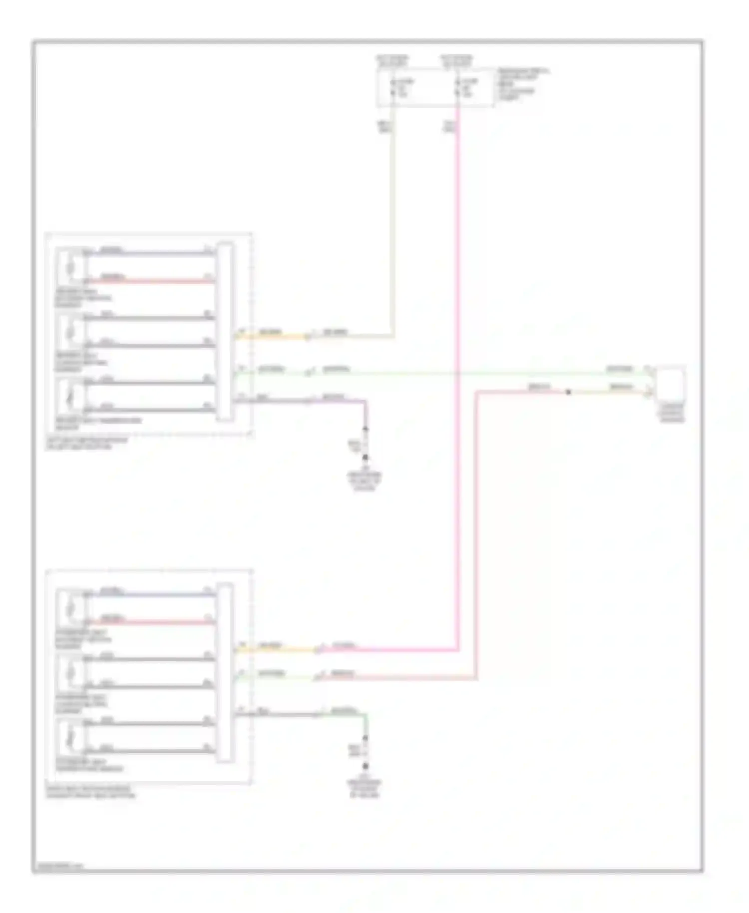 S80 Volvo II (2006-2010): Front heated seats circuit, without fans