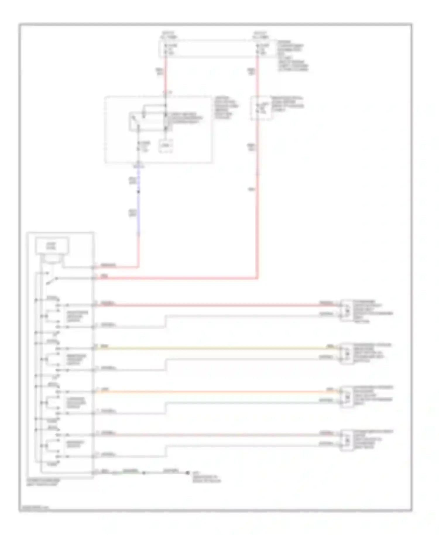 S80 Volvo II (2006-2010): Passenger"s power seat circuit