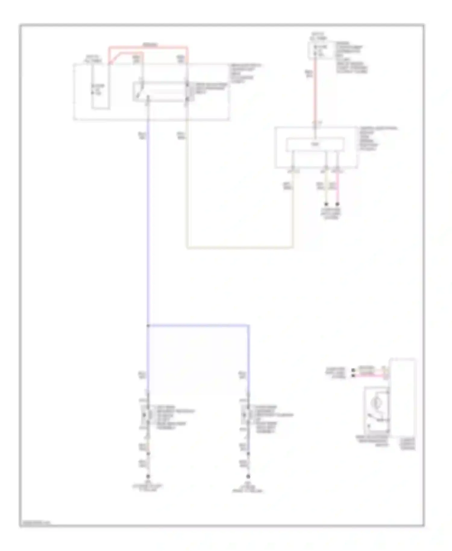 S80 Volvo II (2006-2010): Rear head restraint circuit