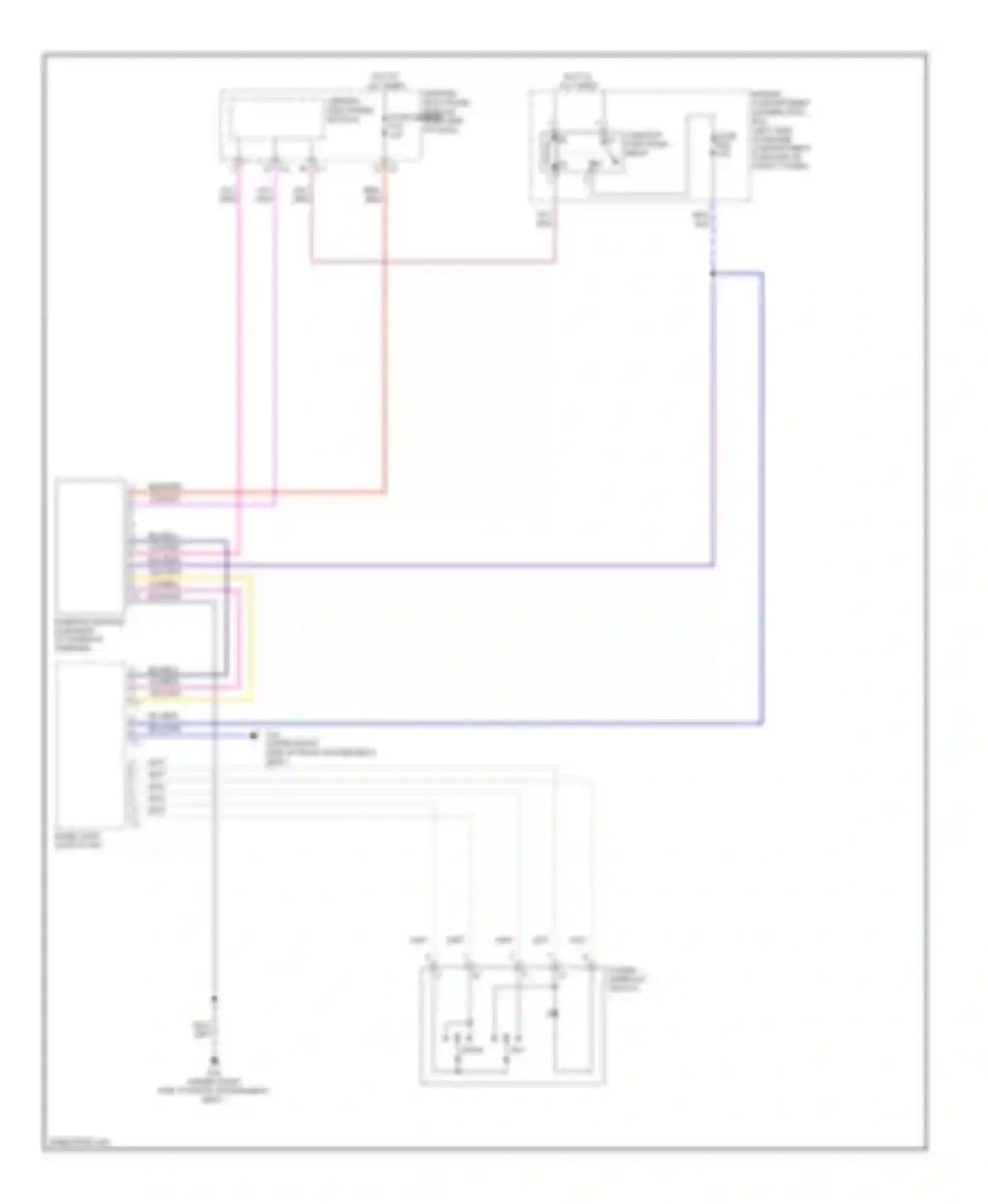 S80 Volvo II (2006-2010): Power top/sunroof circuit