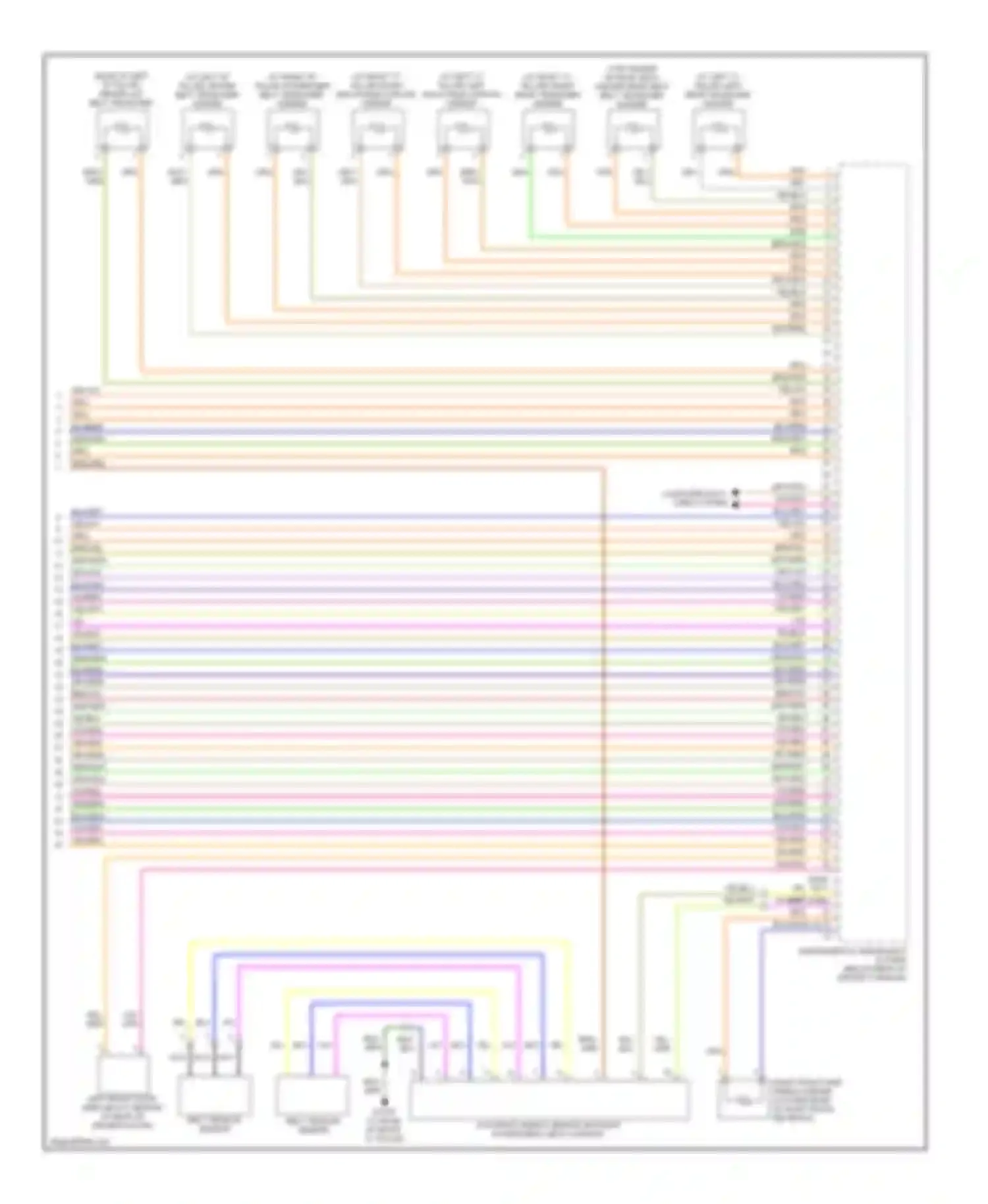 S80 Volvo II (2006-2010): Supplemental restraints circuit (3 of 3)