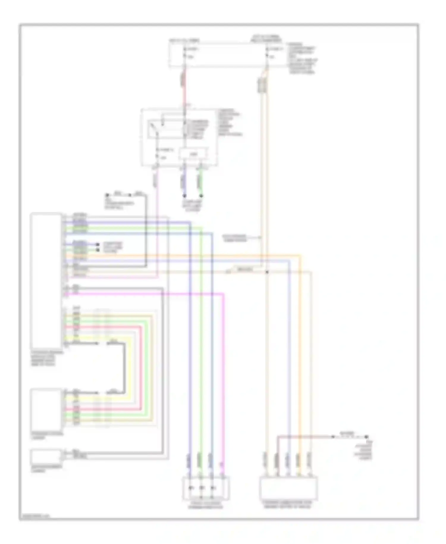 S80 Volvo II (2006-2010): Collision warning circuit, late production