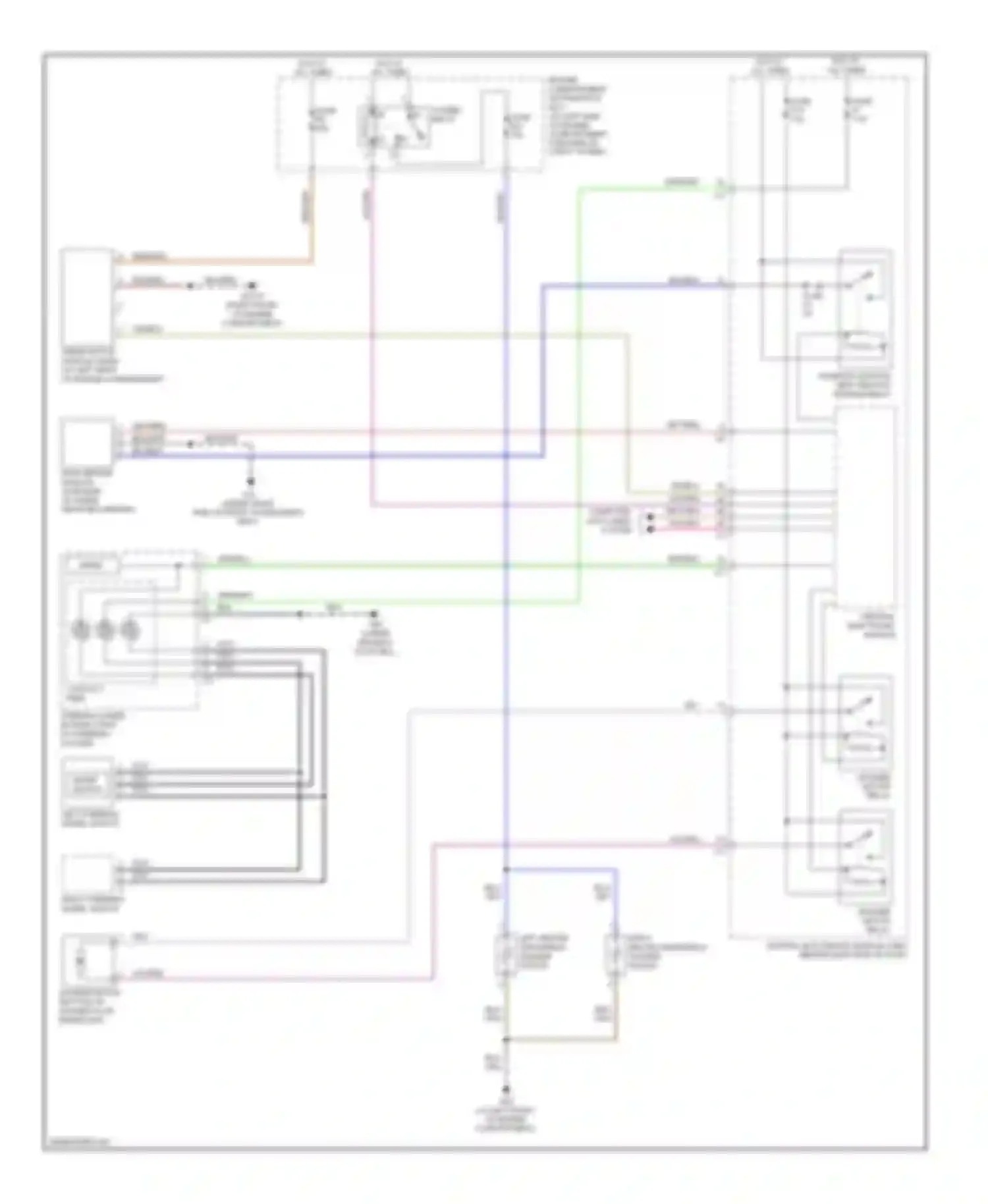 S80 Volvo II (2006-2010): Front wiper/washer circuit