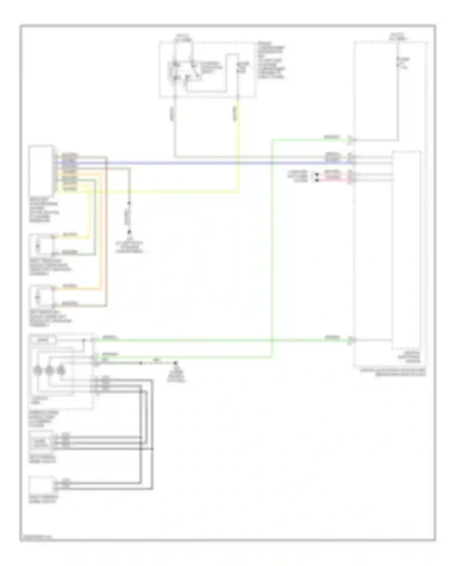S80 Volvo II (2006-2010): Headlamp high pressure washer circuit