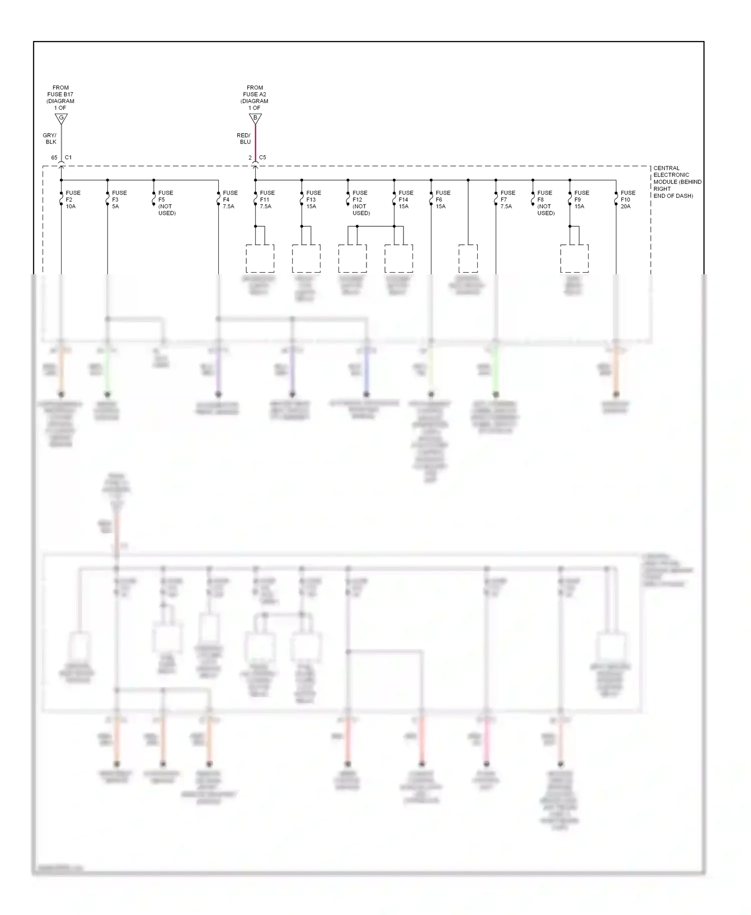 Volvo S80 II (2006-2010) climate control module, data link connector wiring diagram  (1 of 1)