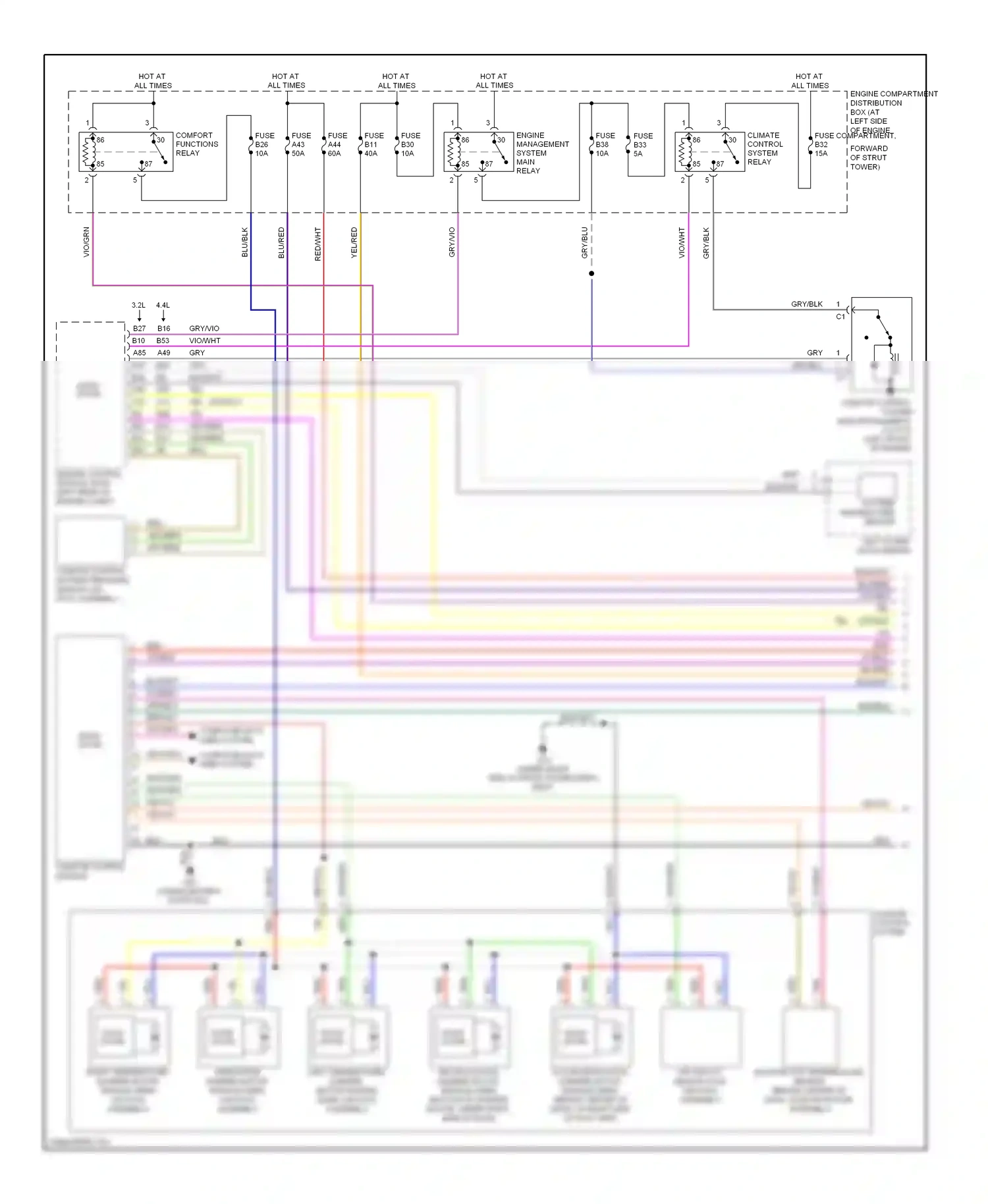 Volvo S80 II (2006-2010) climate control module wiring diagram  (3 of 9)