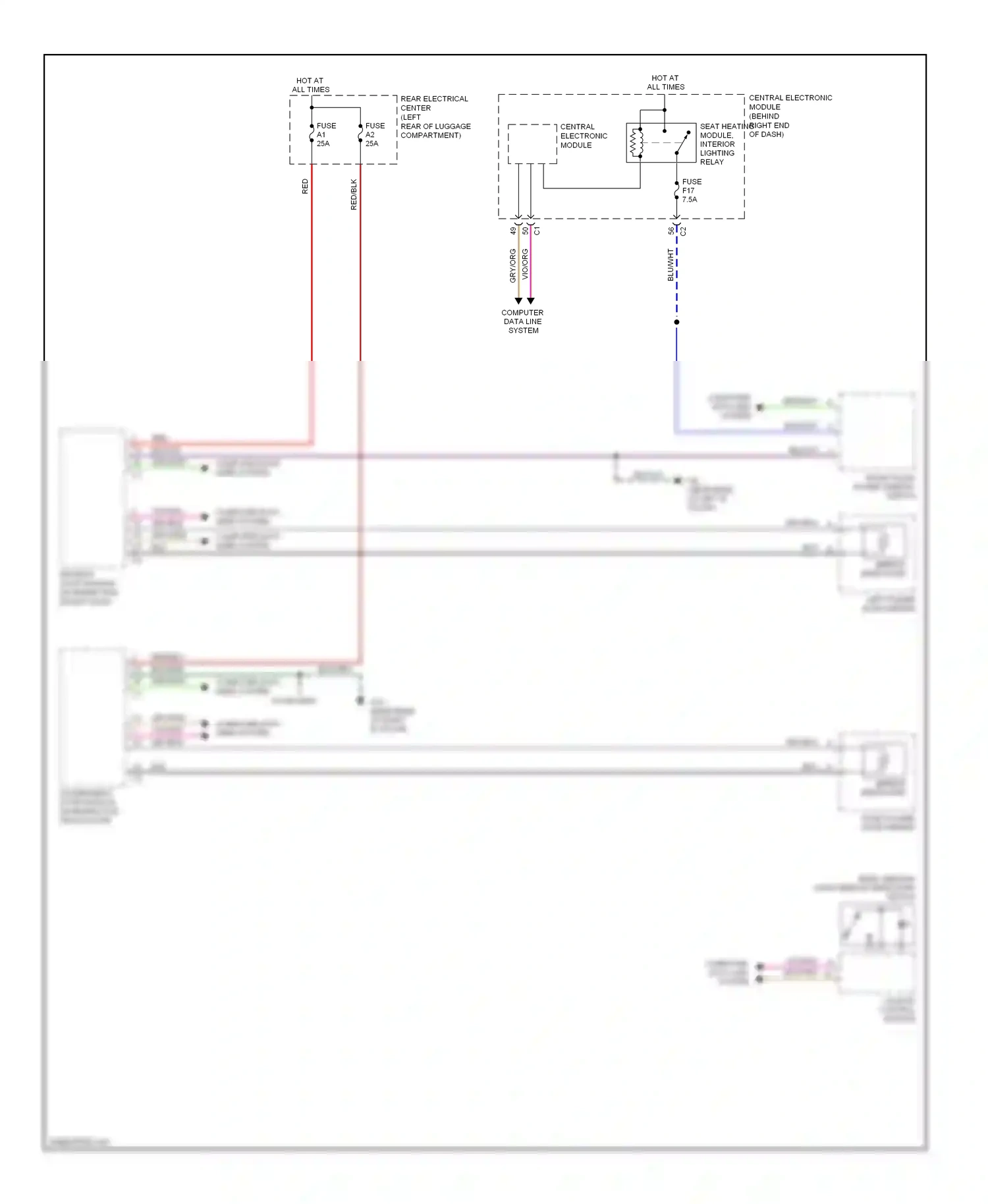 Volvo S80 II (2006-2010) computer data lines system wiring diagram  (7 of 53)
