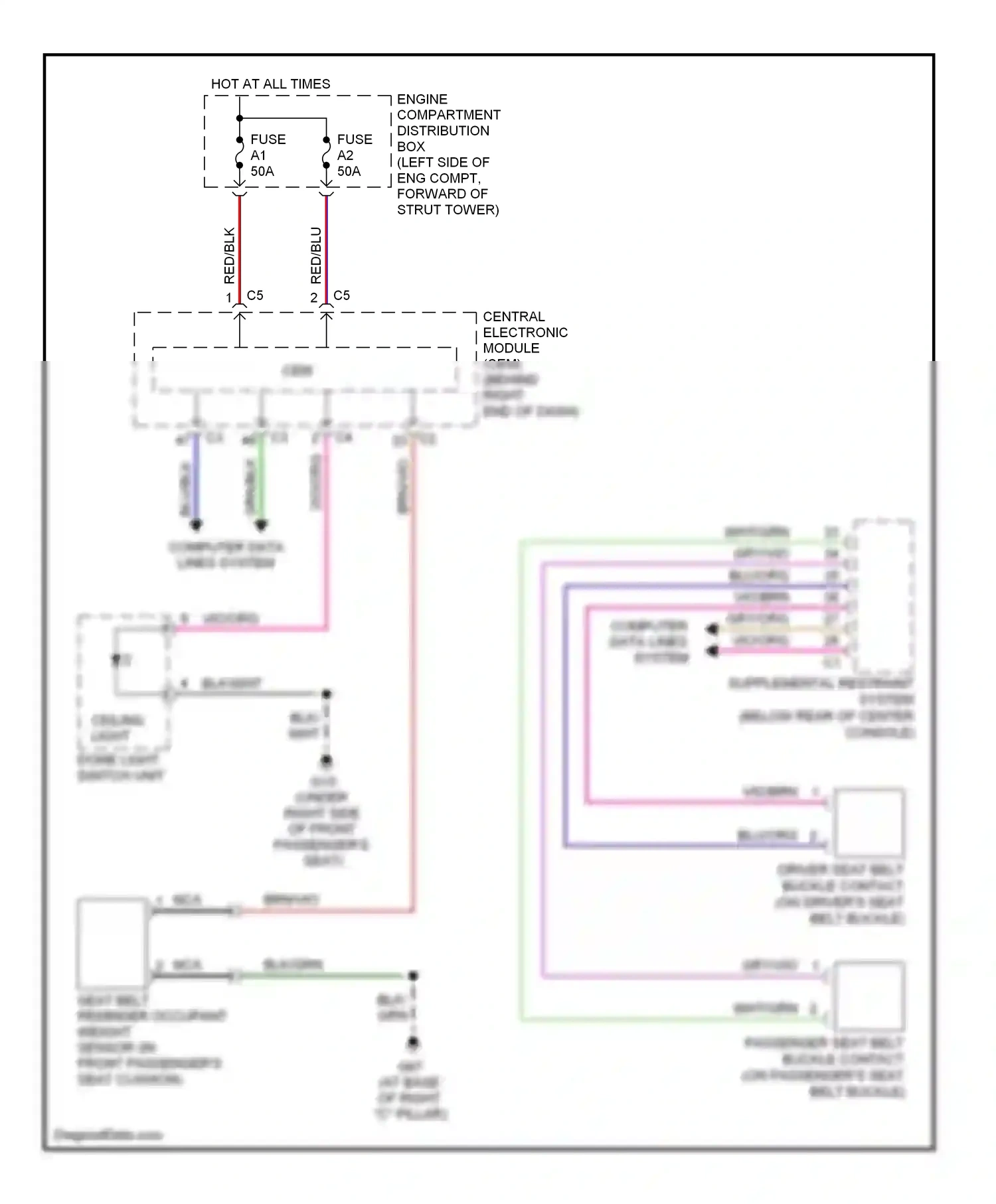 Volvo S80 II (2006-2010) computer data lines system wiring diagram  (45 of 53)