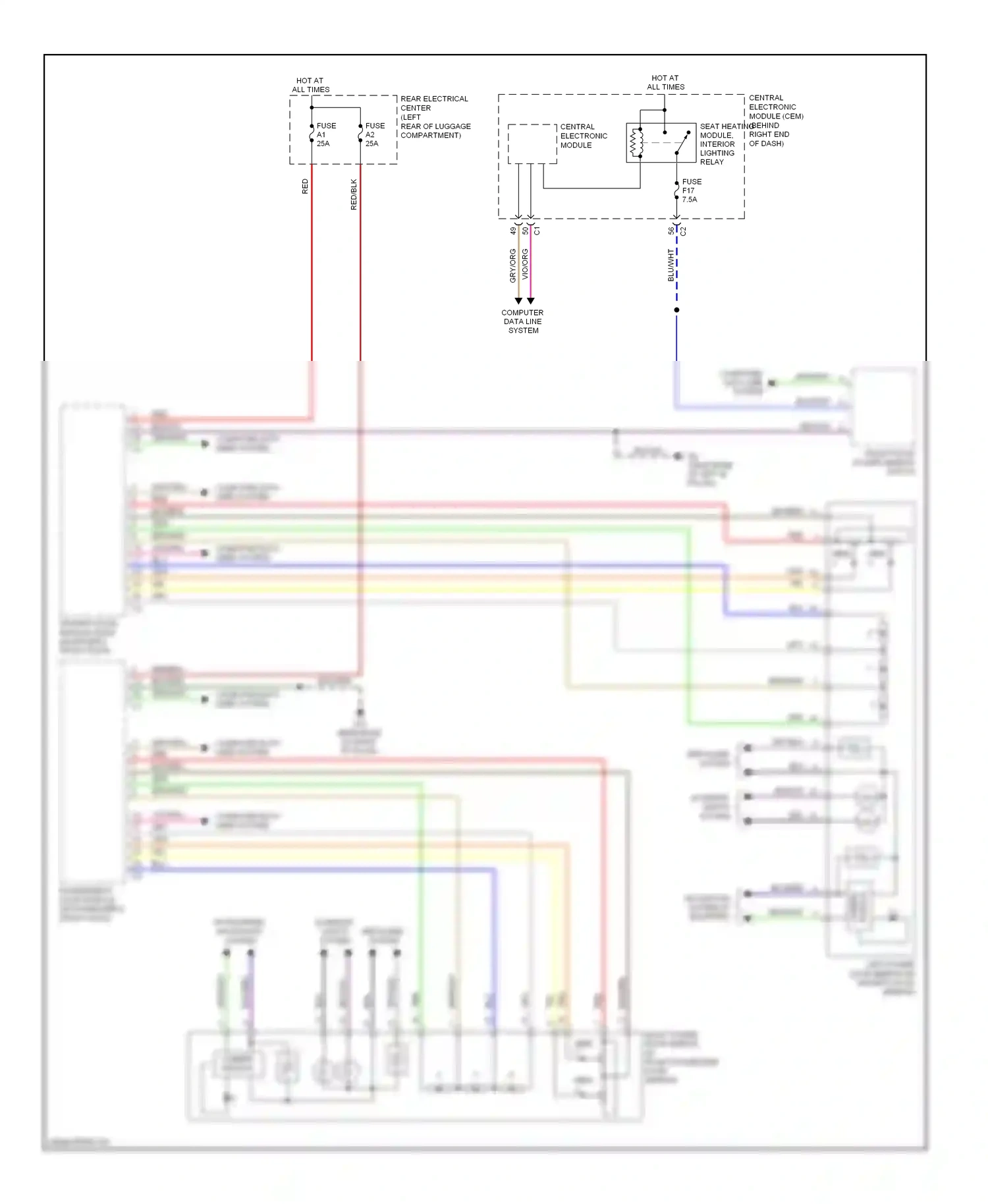 Volvo S80 II (2006-2010) defogger system wiring diagram  (1 of 1)